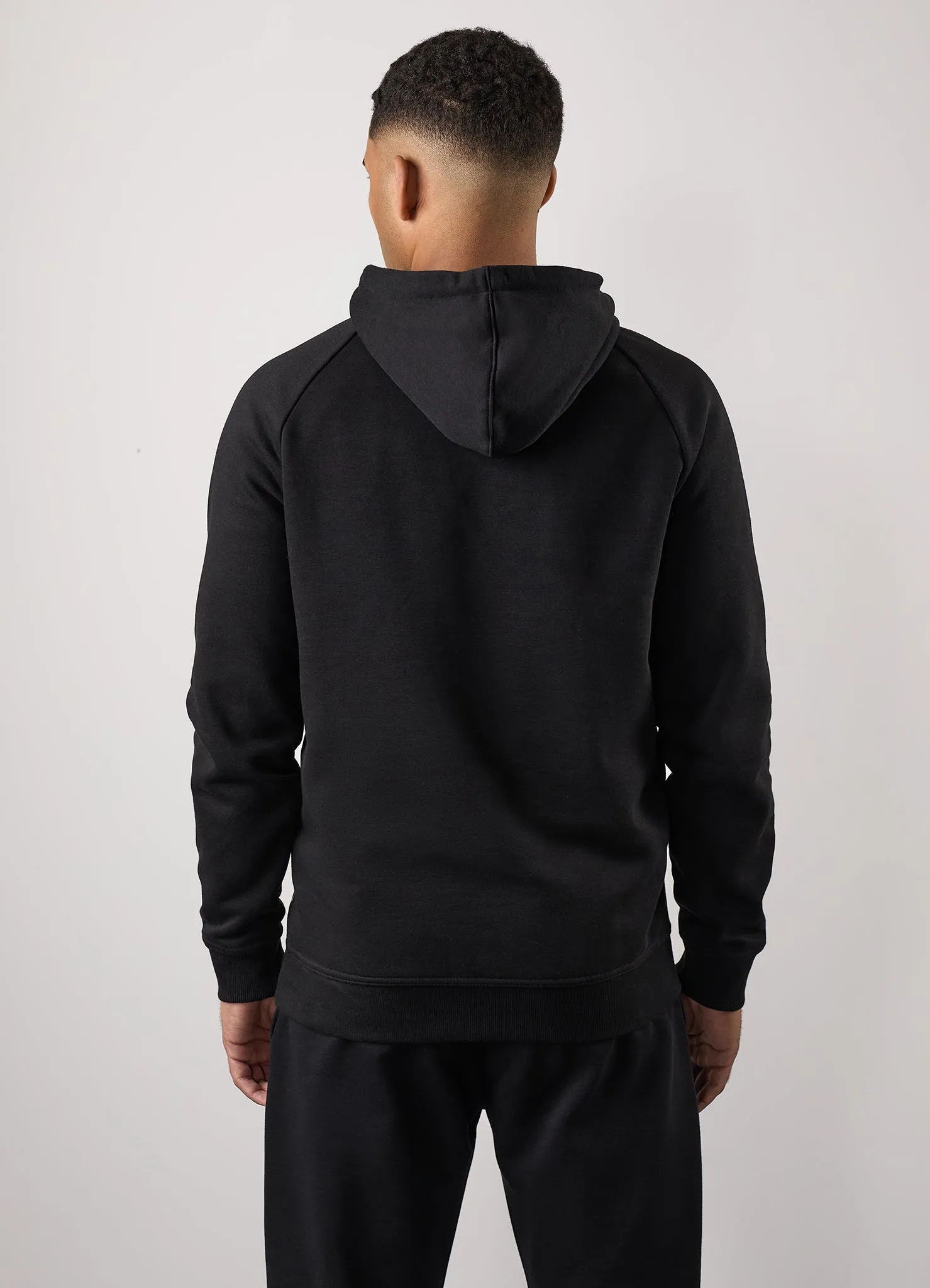 Gym King Pro Hood - Black/Black Breathable Smooth Texture