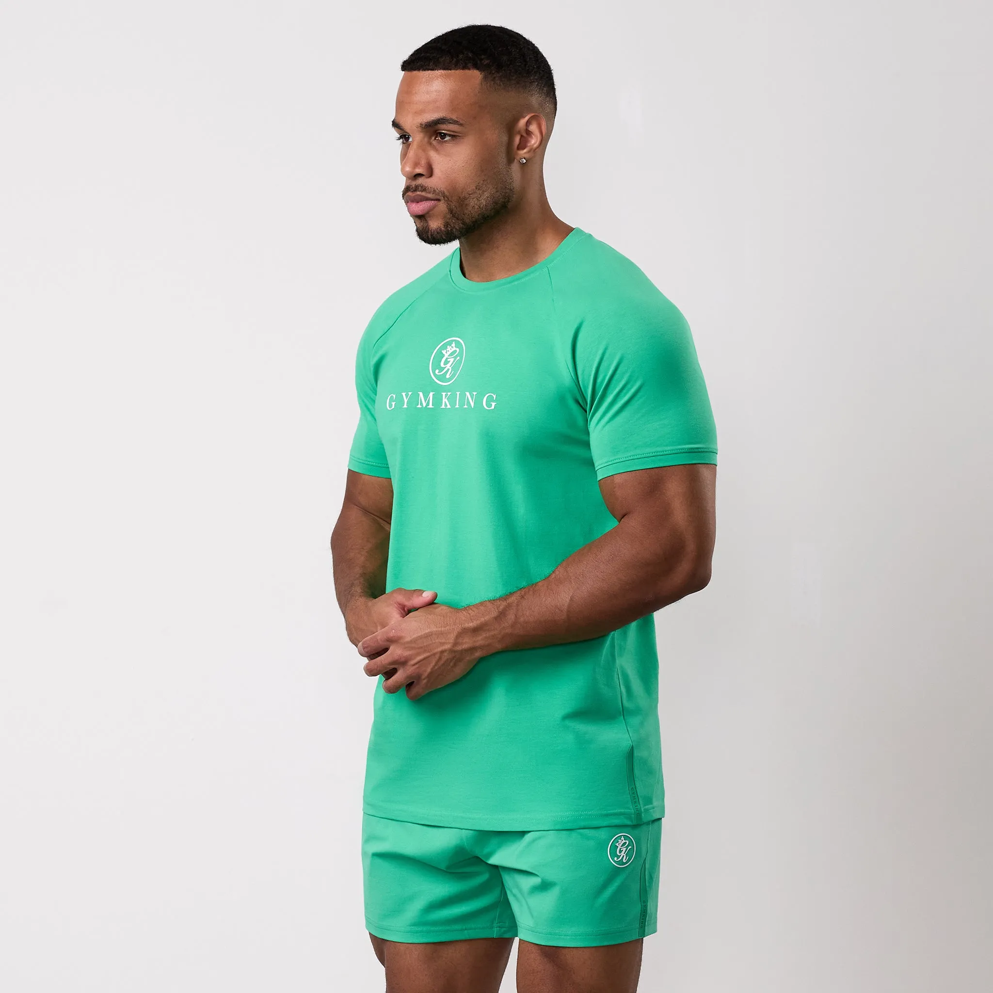 Comfy Apparel Hydrophobic coating Gym King Pro Jersey Tee - Apple Green