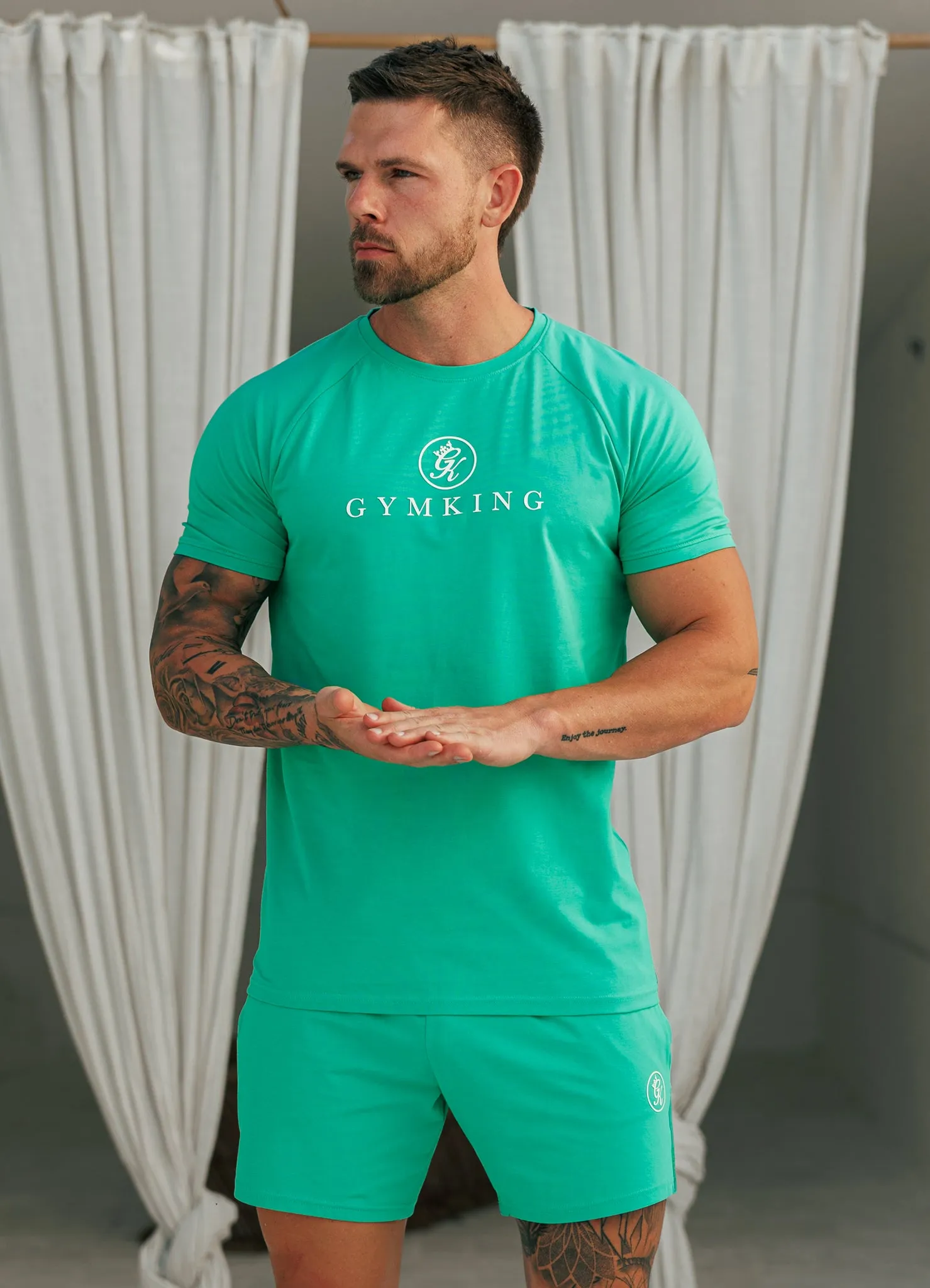 Weekend Style Gym King Pro Jersey Tee - Apple Green