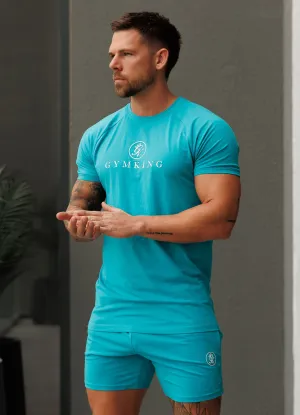 Gym King Pro Jersey Tee - Marine Teal Cozy And Warm