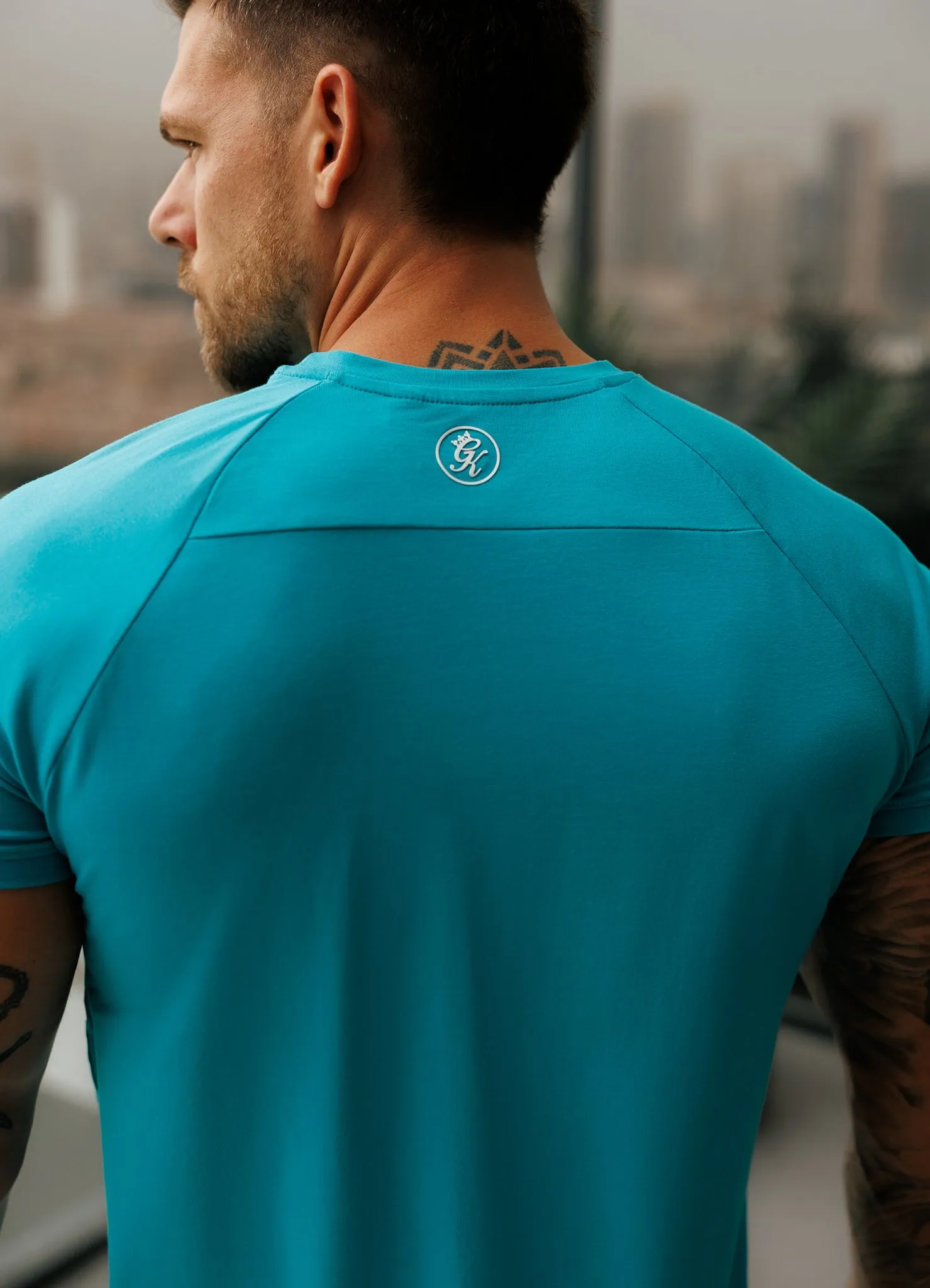 Day-to-Day Comfort BreathableFabric Gym King Pro Jersey Tee - Marine Teal