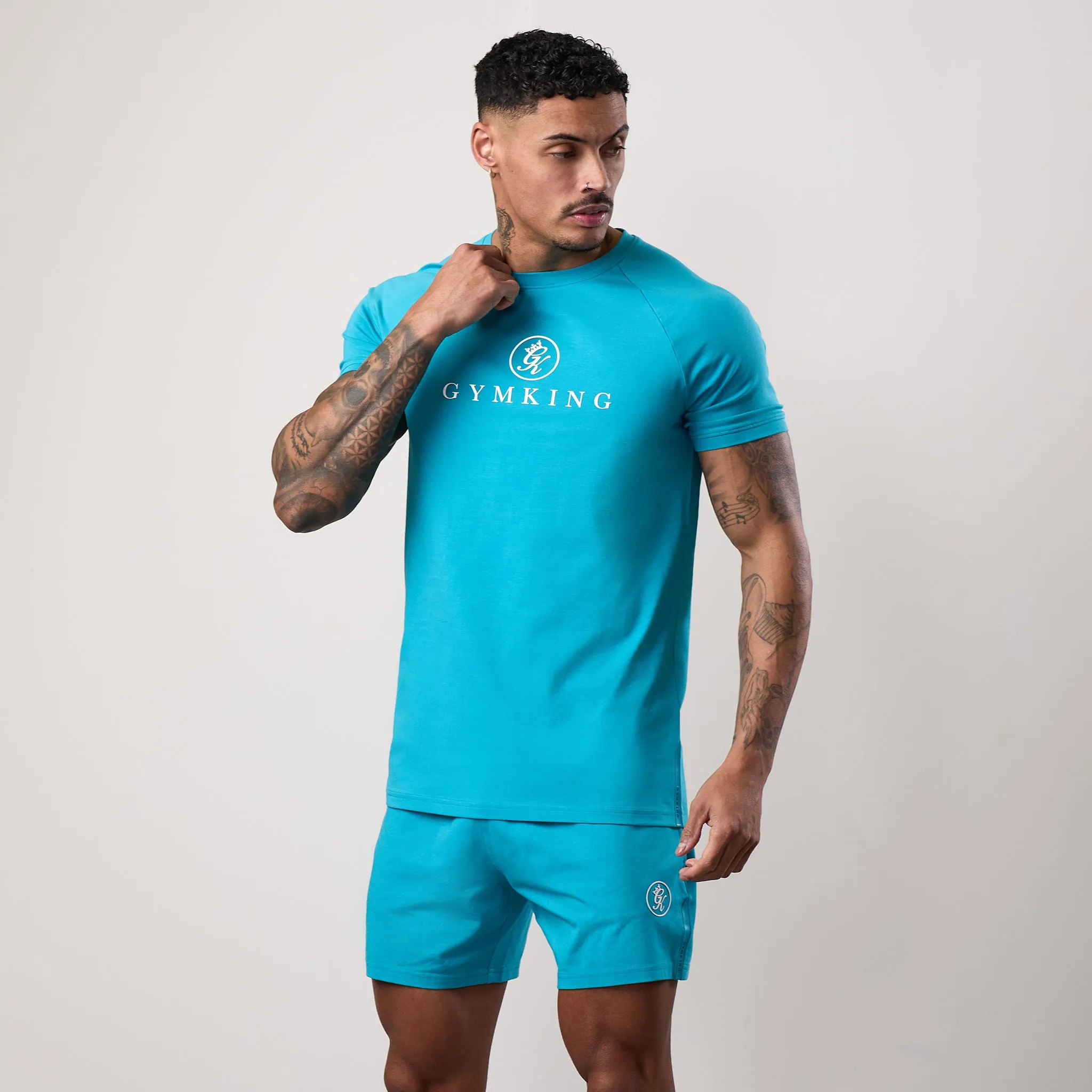 Gym King Pro Jersey Tee - Marine Teal Essential Comfort