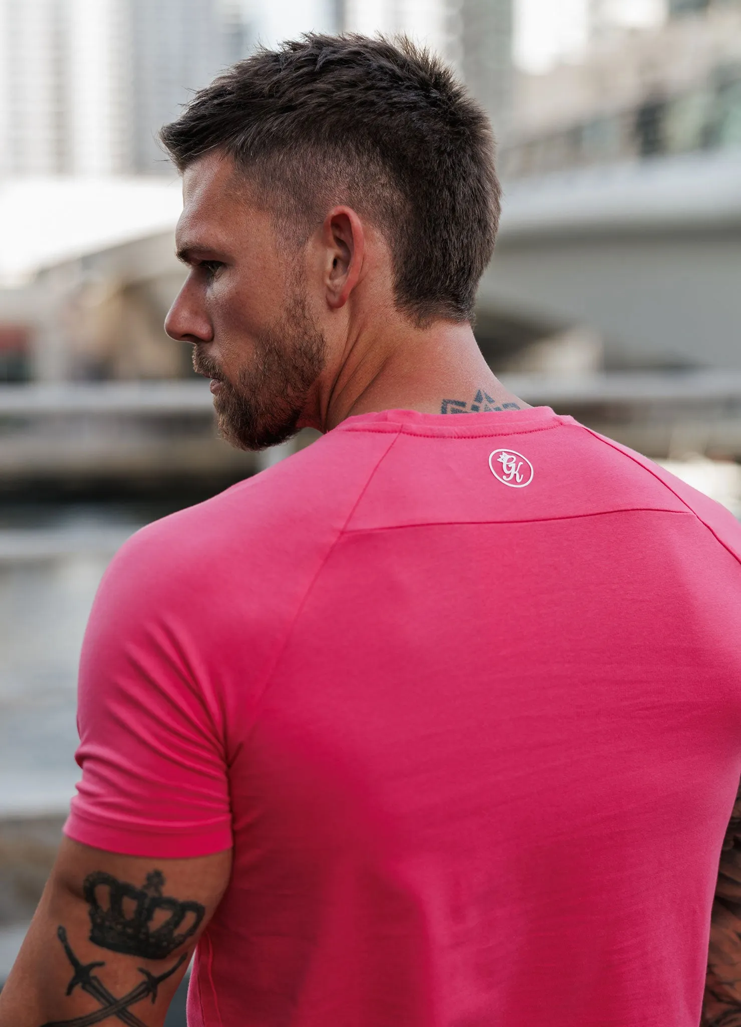 UVProtectionFinish Outdoor Sports Gym King Pro Jersey Tee - Pink