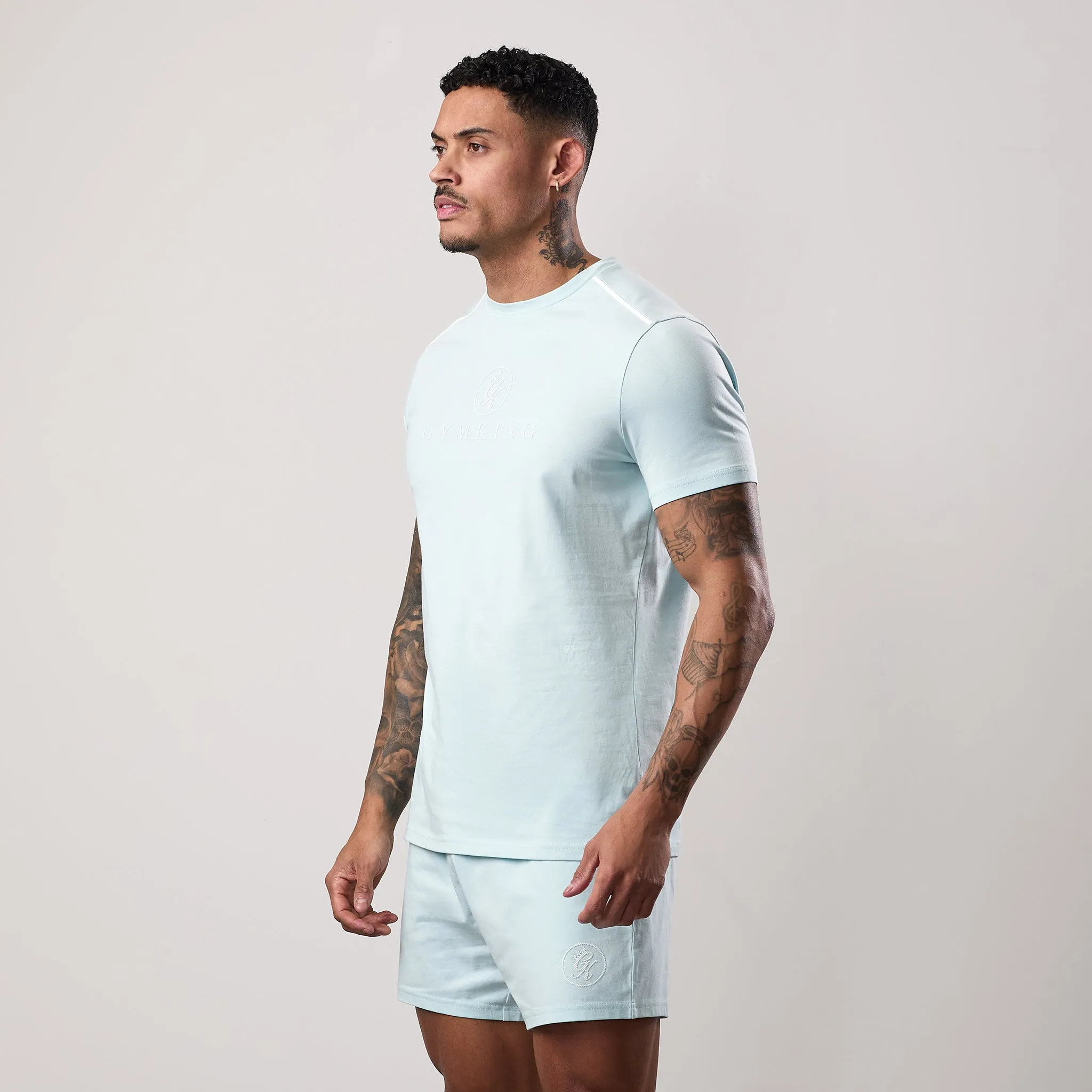 Comfort Design Fit Gym King Pro Logo V2 Jersey Tee - Iced Mint