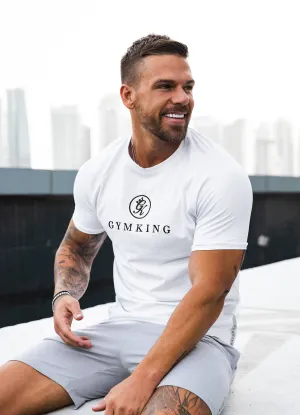 Casual Essential Wear Gym King Pro Tee - White