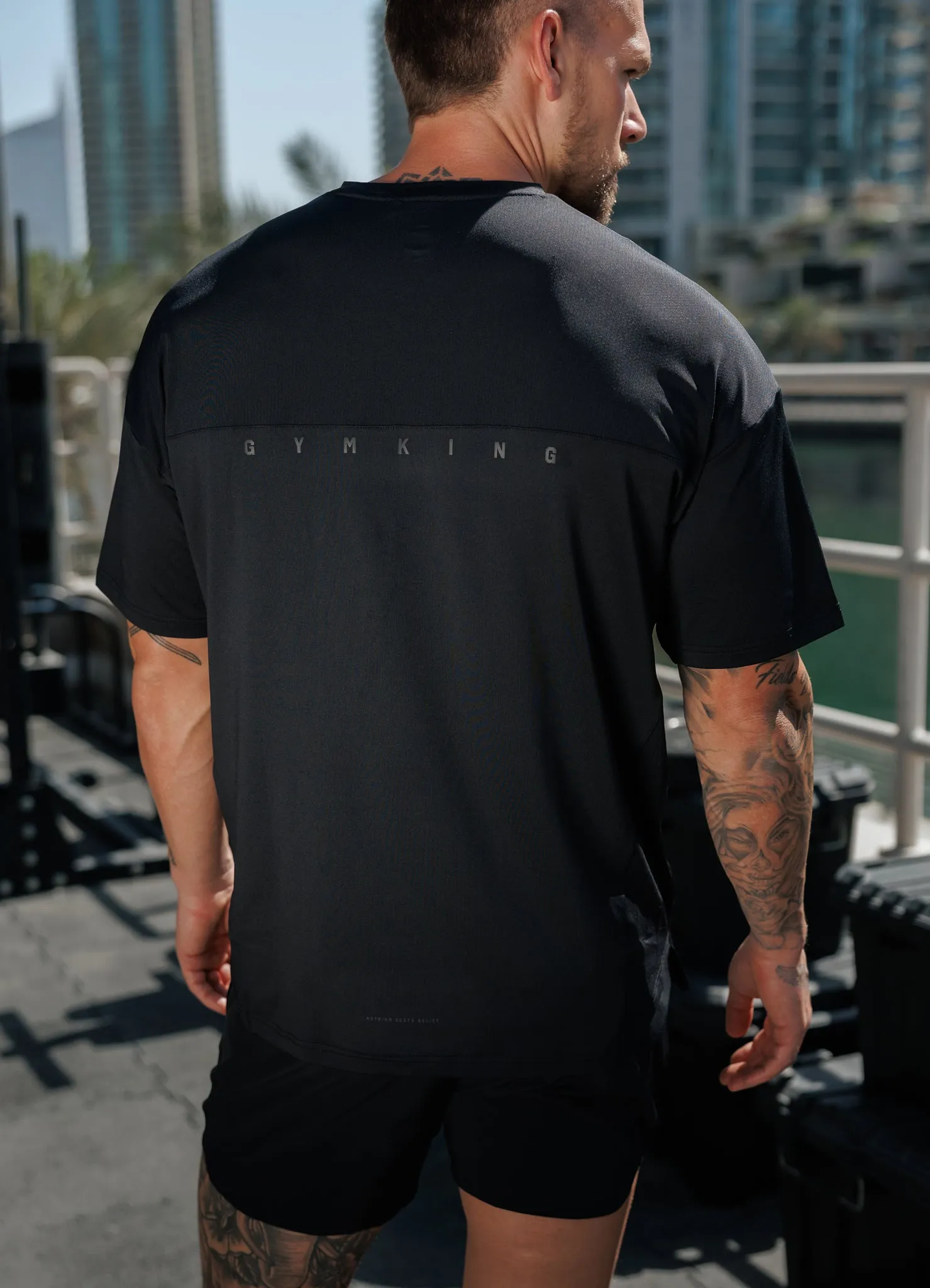 Gym King Purpose Tee - Black Daily Style Trend