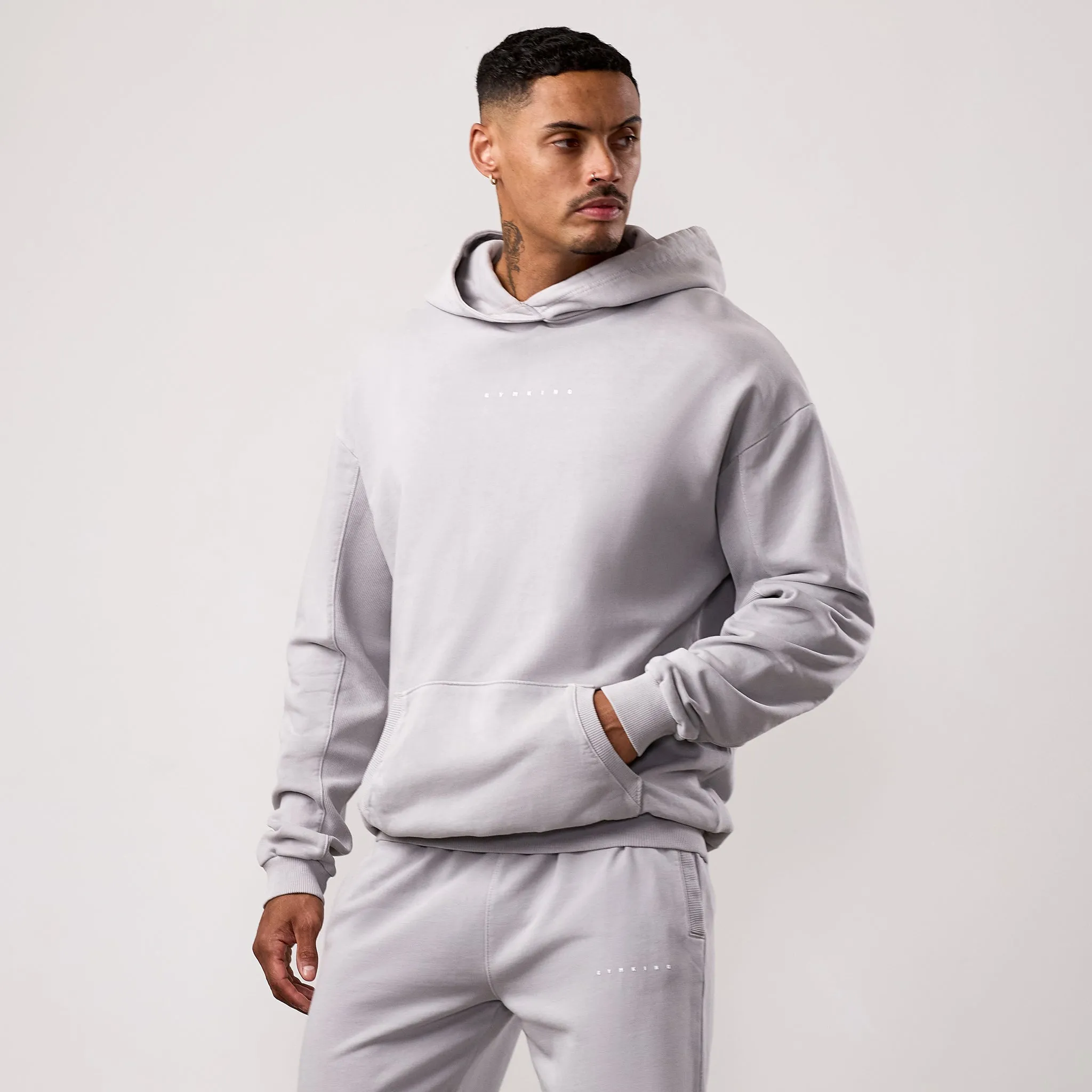 Graduation wear Gym King Purpose Washed Hood - Urban Grey
