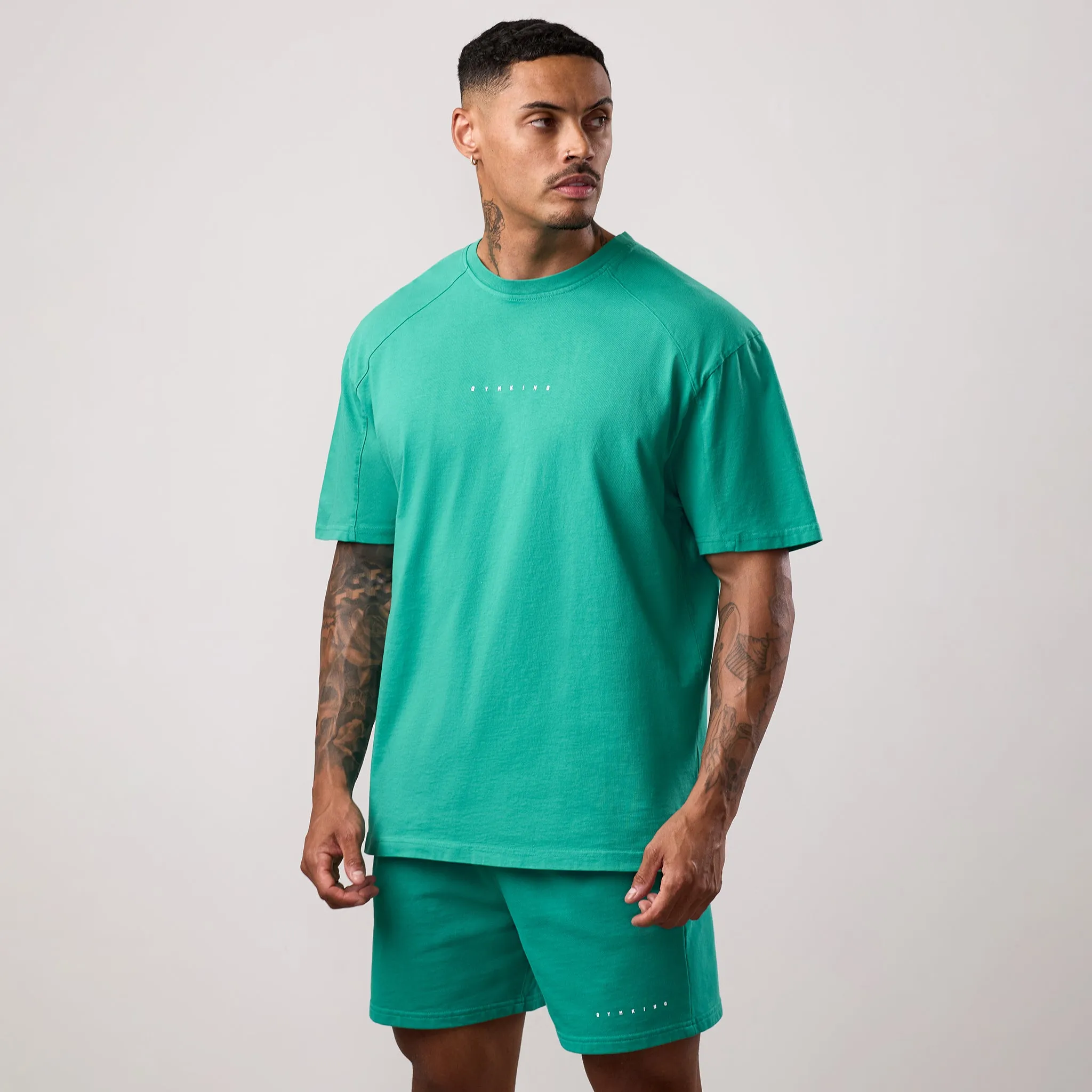 Gym King Purpose Washed Tee - Aqua Teal Kids clothing