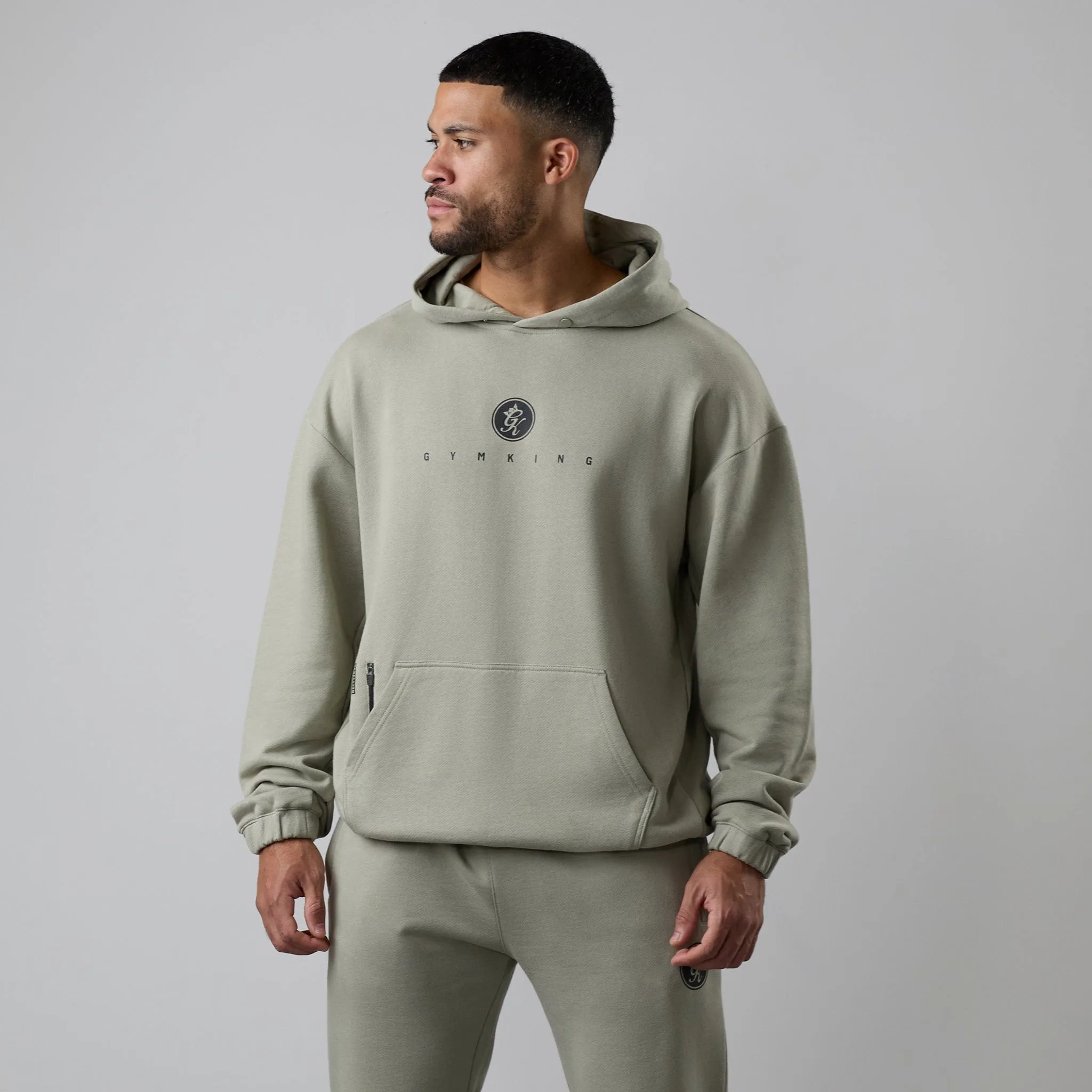 Comfy Layers material trend Gym King Rebellion Pro Hood - Light Khaki