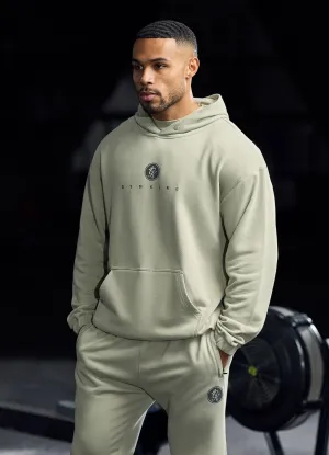 Gym King Rebellion Pro Hood - Light Khaki Designer crew neck