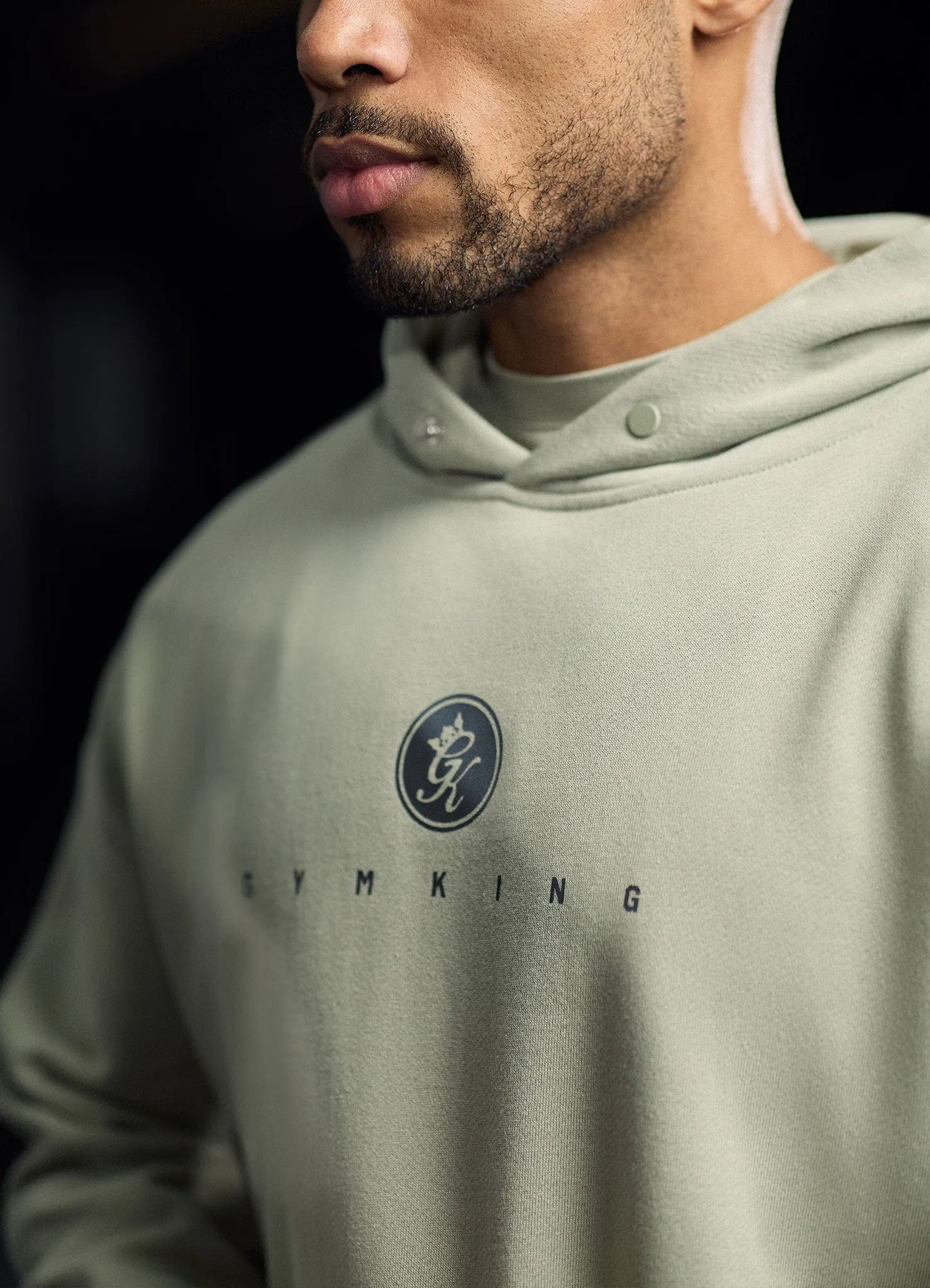 Trendy Outfit Gym King Rebellion Pro Hood - Light Khaki