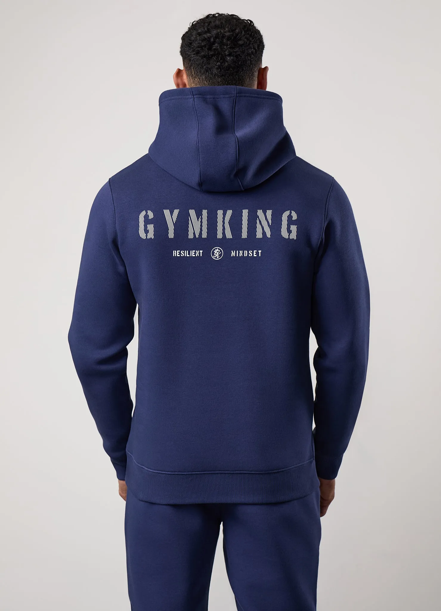 Chill Apparel Gym King Resilient Mindset Hood - Oxford Blue