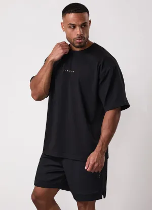 Gym King Rival Jersey Tee - Black Urban Fit