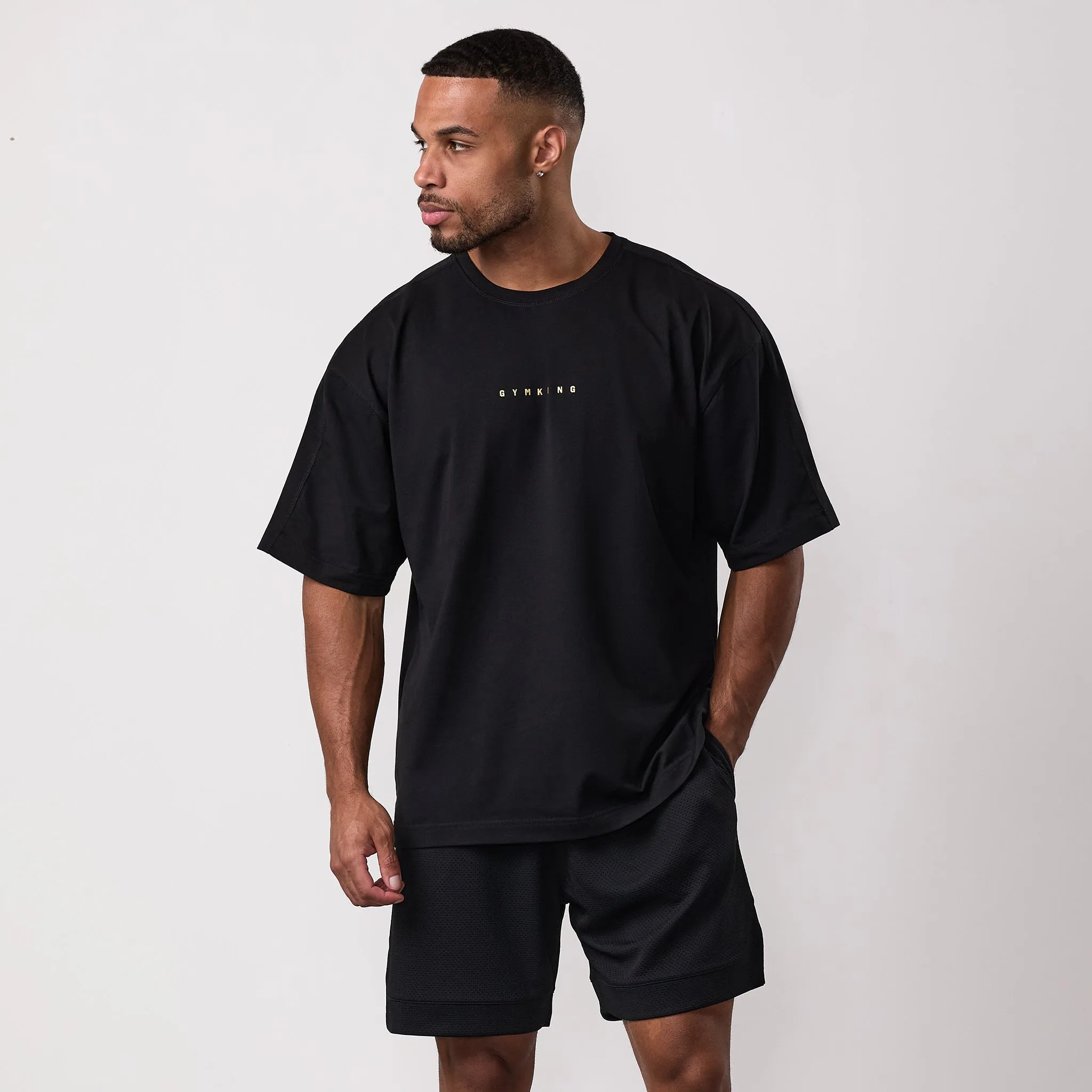 Cozy And Stylish Gym King Rival Jersey Tee - Black