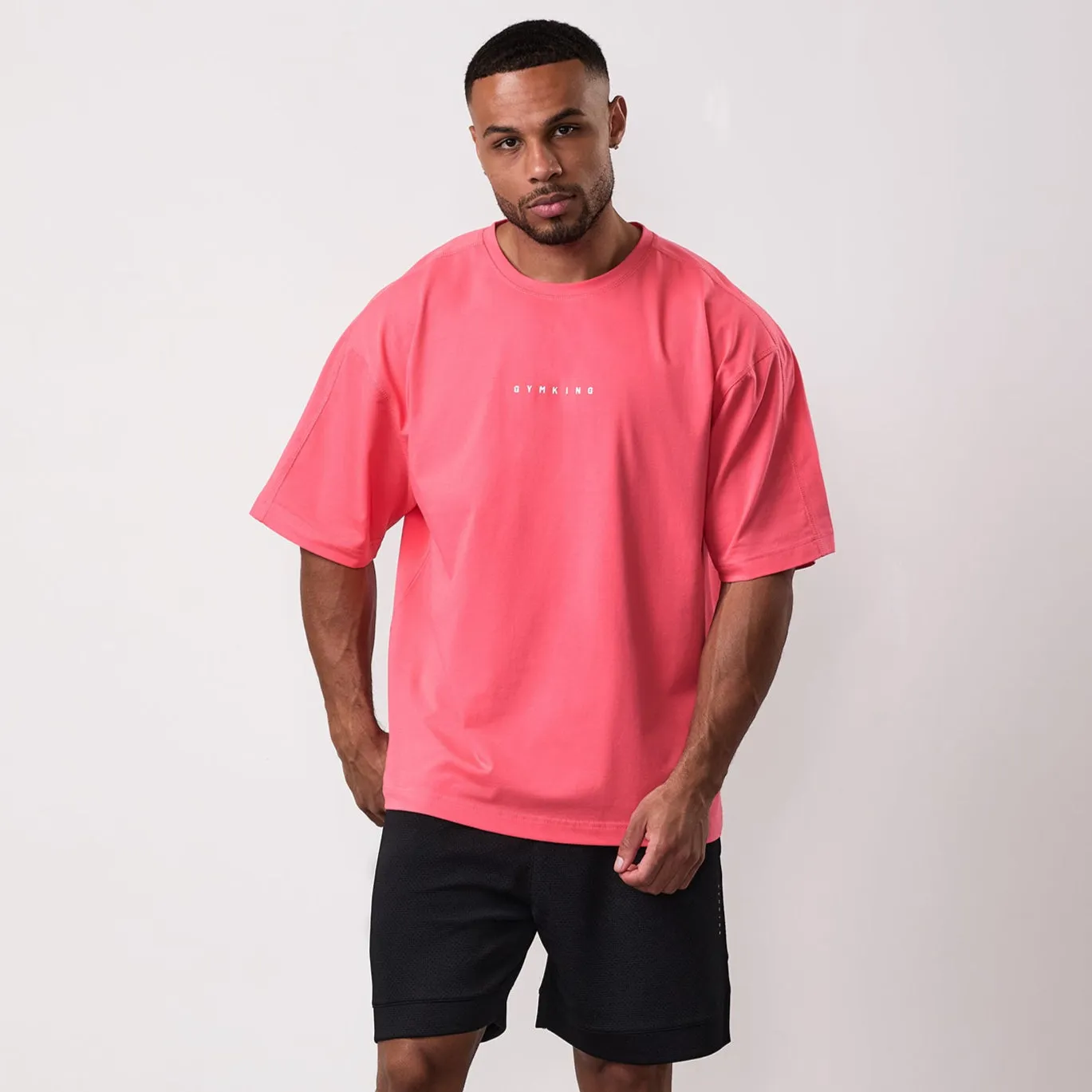 Gym King Rival Jersey Tee - Coral Athletic and Cool