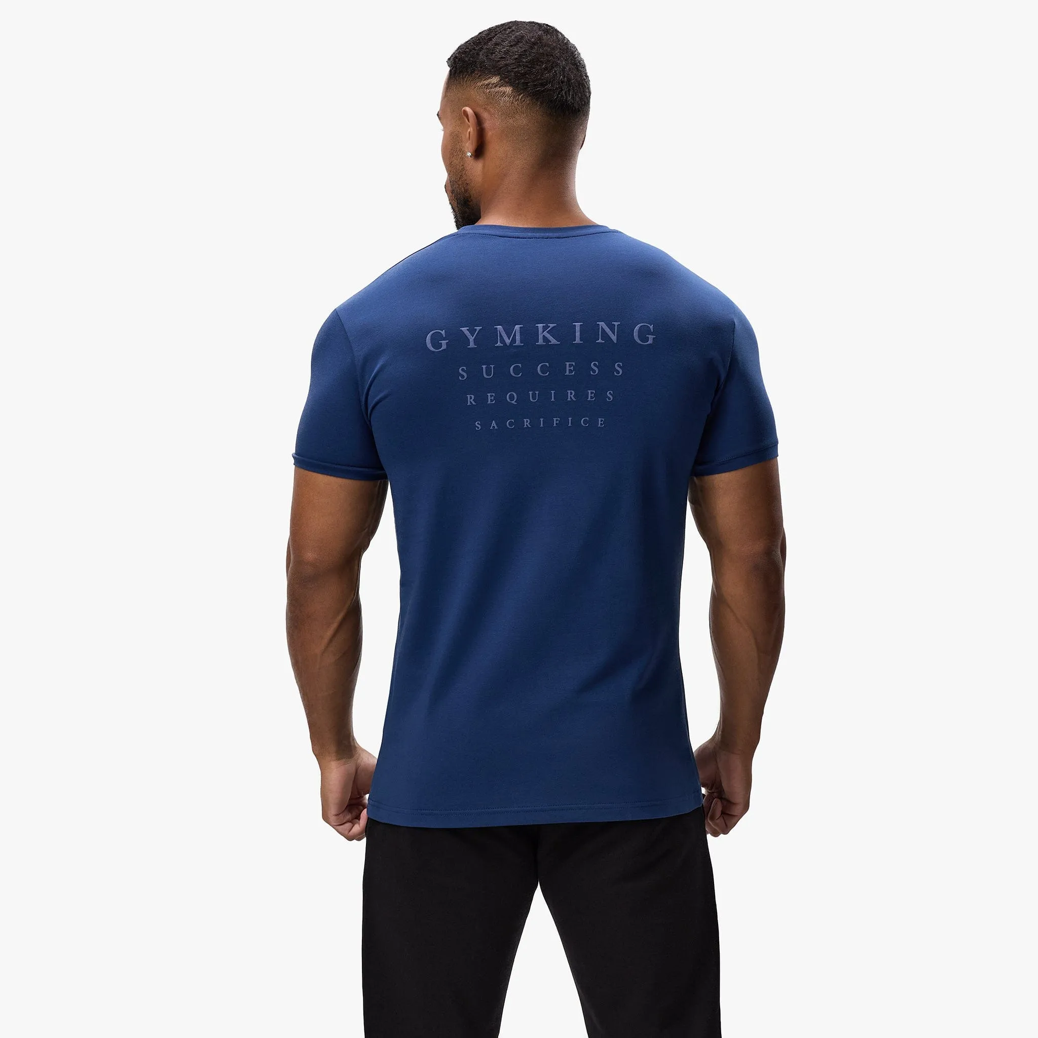 Relaxed Wearable Gym King Sacrifice Tee - Deep Cobalt
