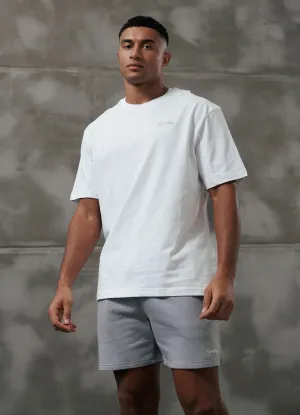 Sleek Design Breathable Flex Fit Gym King Script Relaxed Fit Tee - White