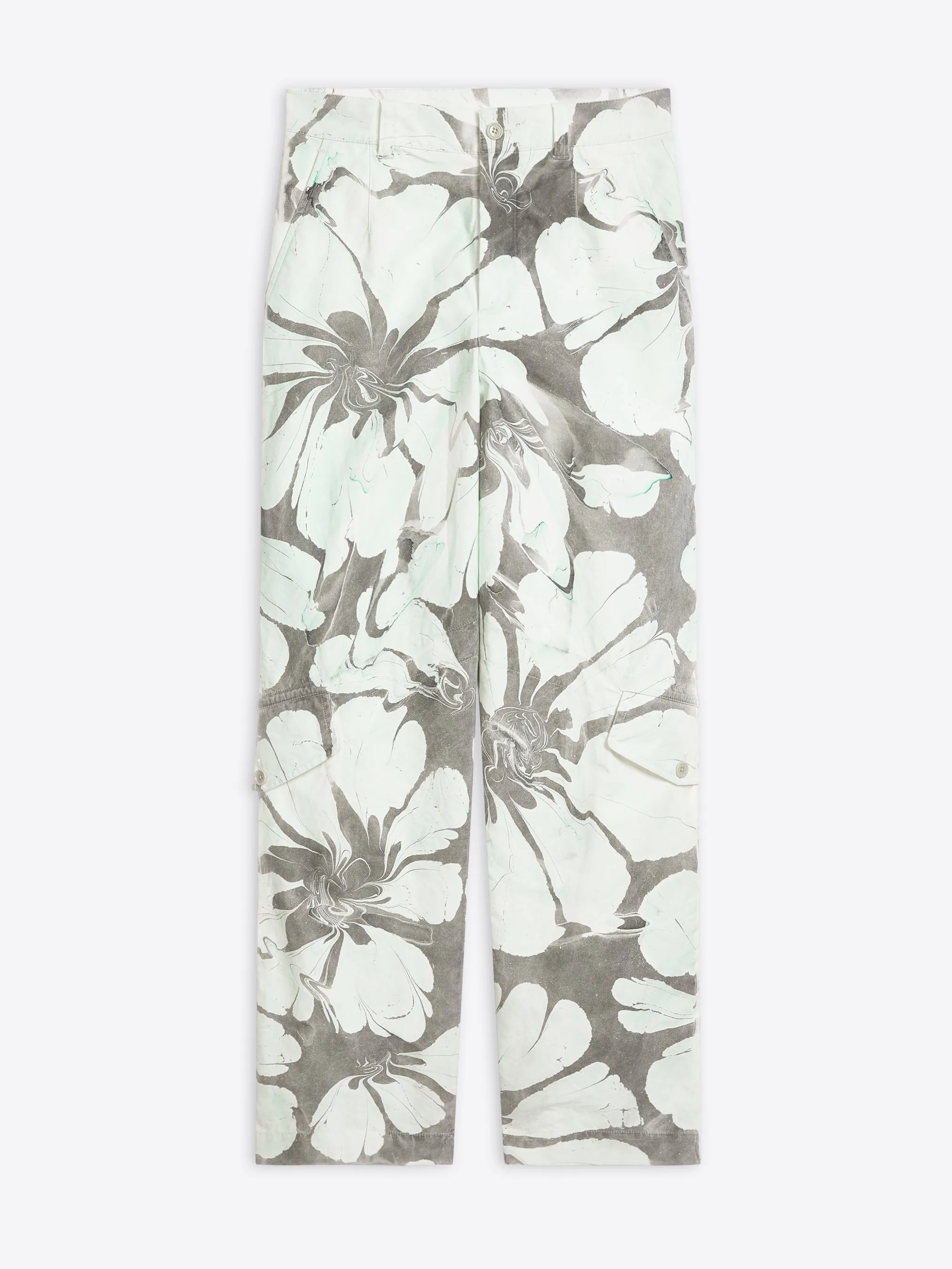 Hand printed pants Contrast Trim