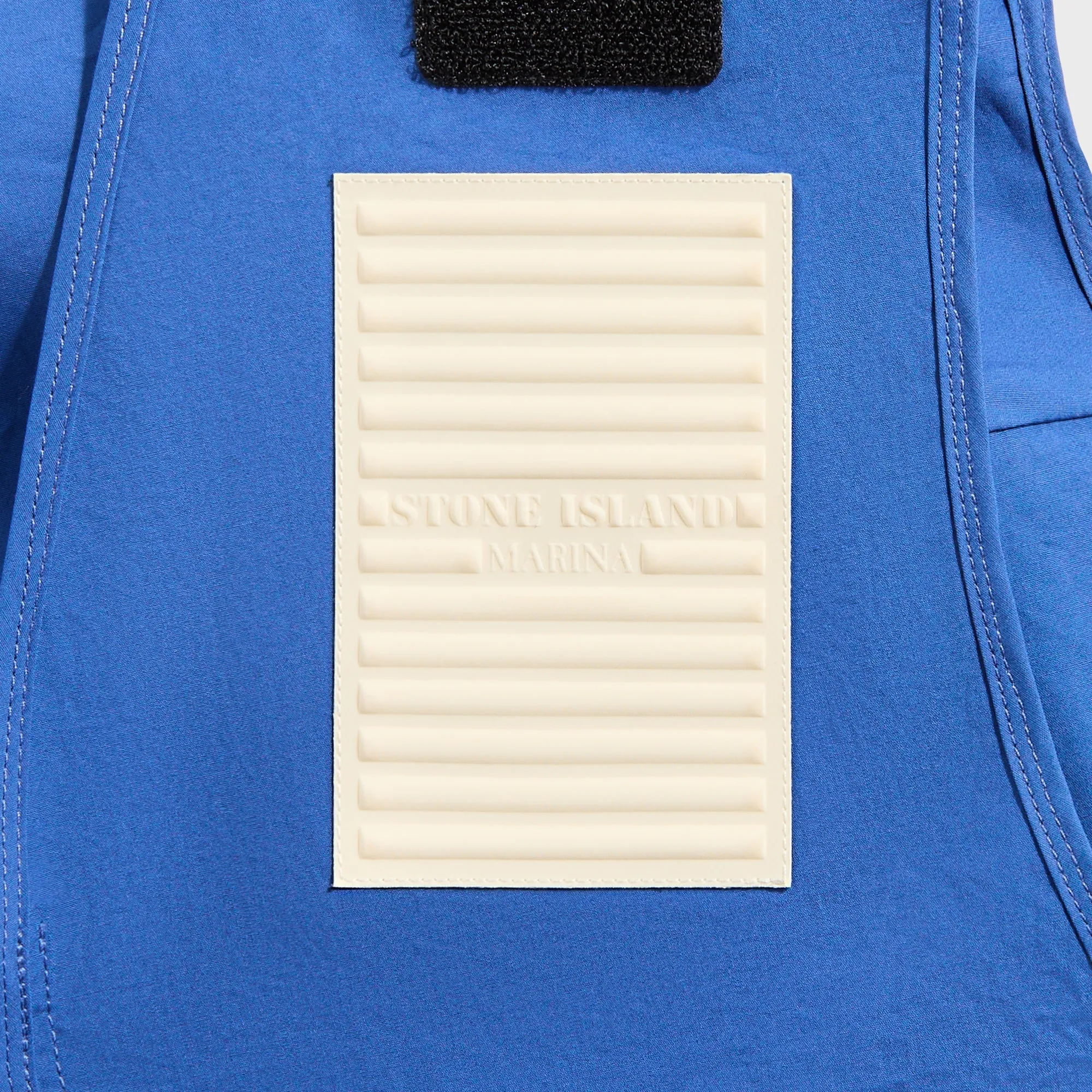 FullLengthZip Flatlock Seam Construction Stone Island Vest - Blue Marine