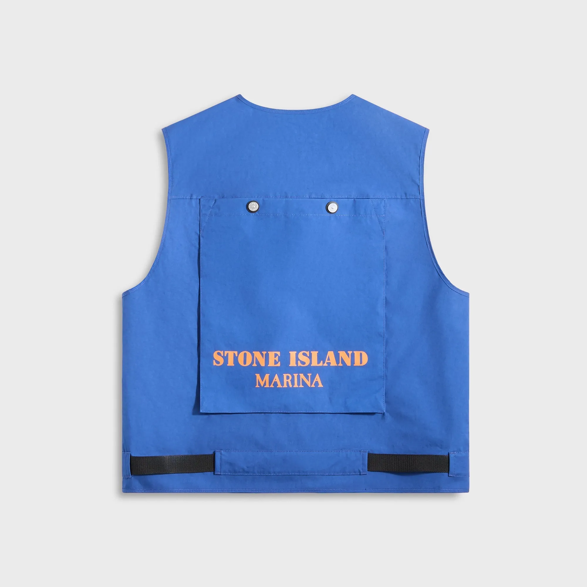 Stone Island Vest - Blue Marine UV Protection Finish Quilted Stitching Pattern