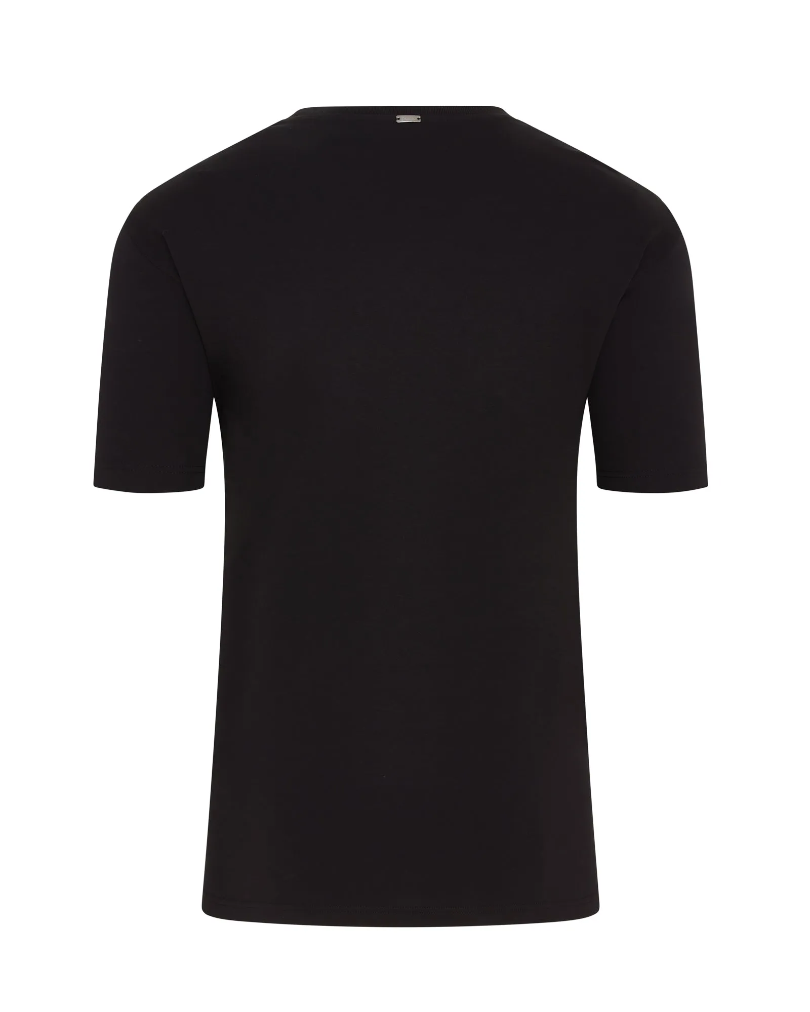 UltraLightweight Herno Double Sleeve Arm Detail Short Sleeve T-shirt (Black)