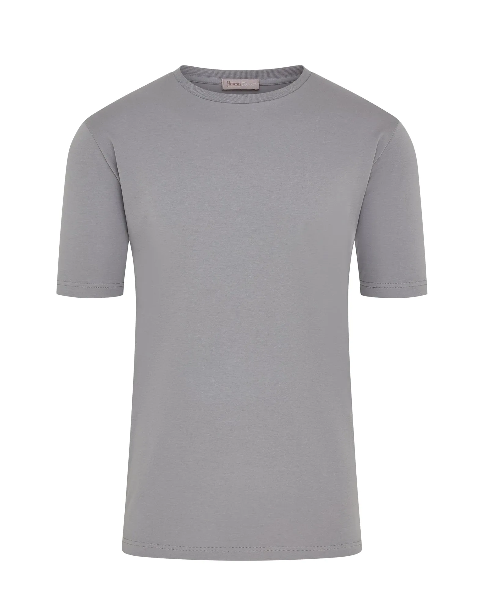 Herno Double Sleeve Arm Detail Short Sleeve T-shirt (Grey) Casual everyday wear Travel Light