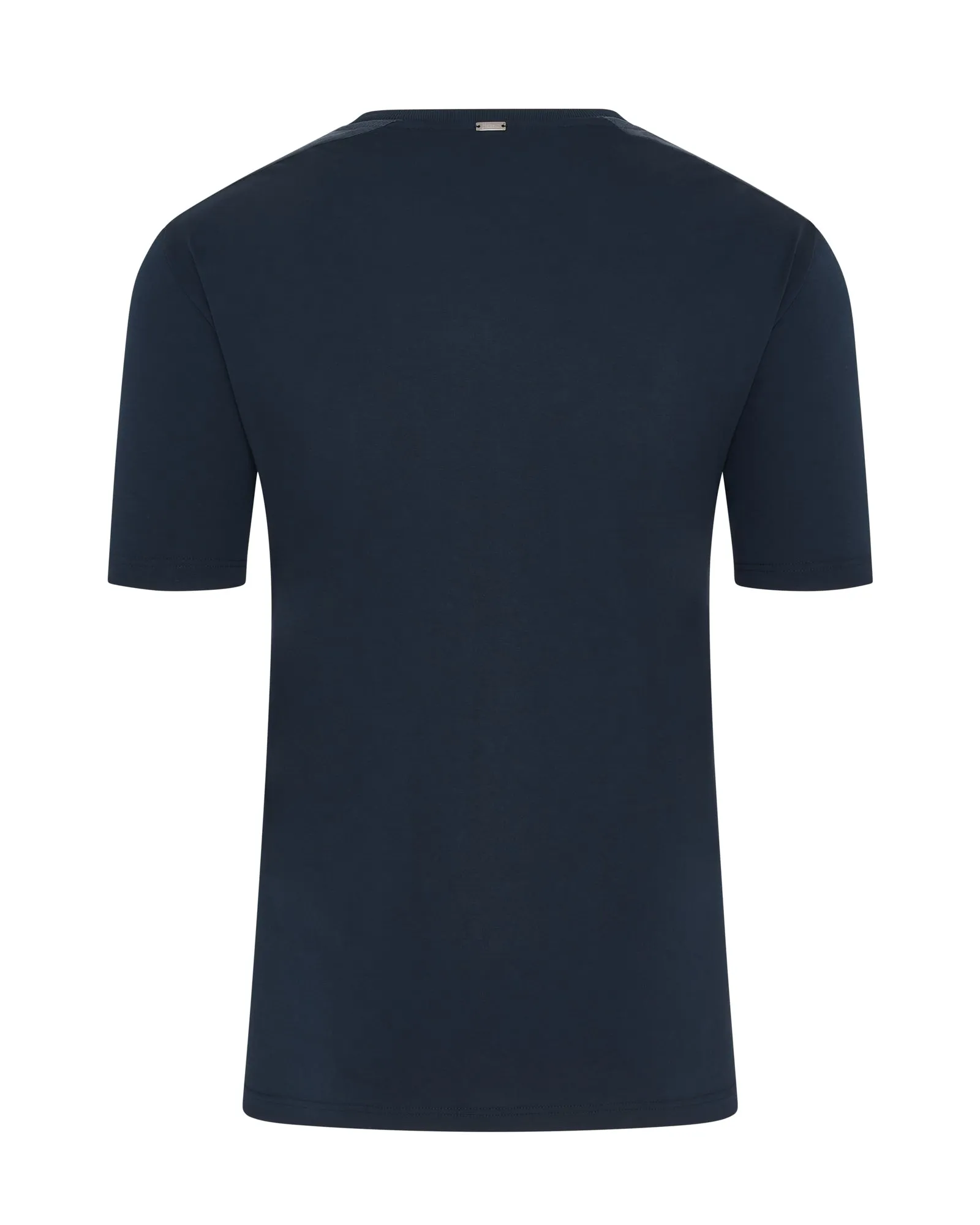 Herno Short Sleeve Button Pocket T-shirt (Blue) Casual Comfort Design