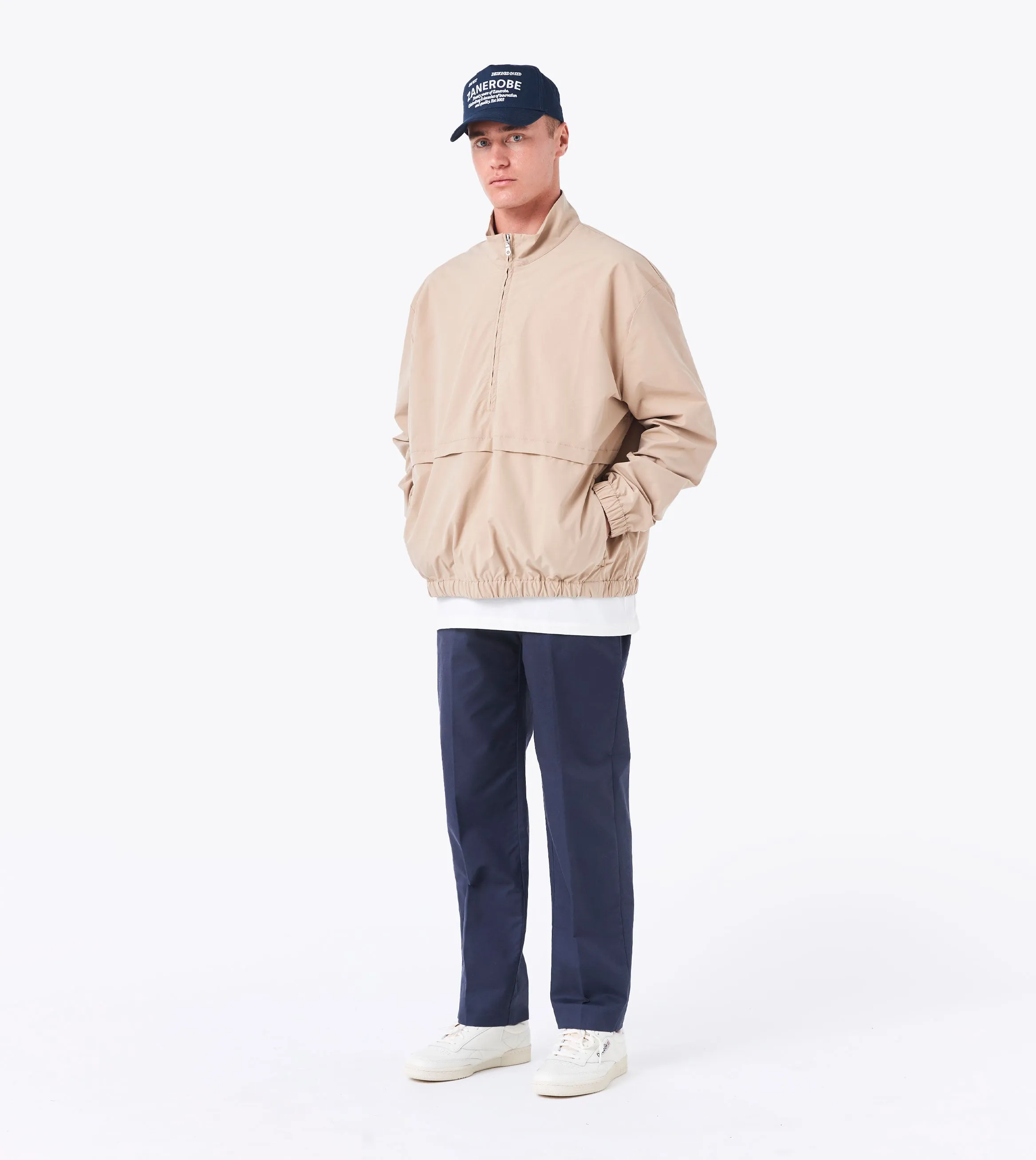 Box Pant Duke Blue Wide-leg cut