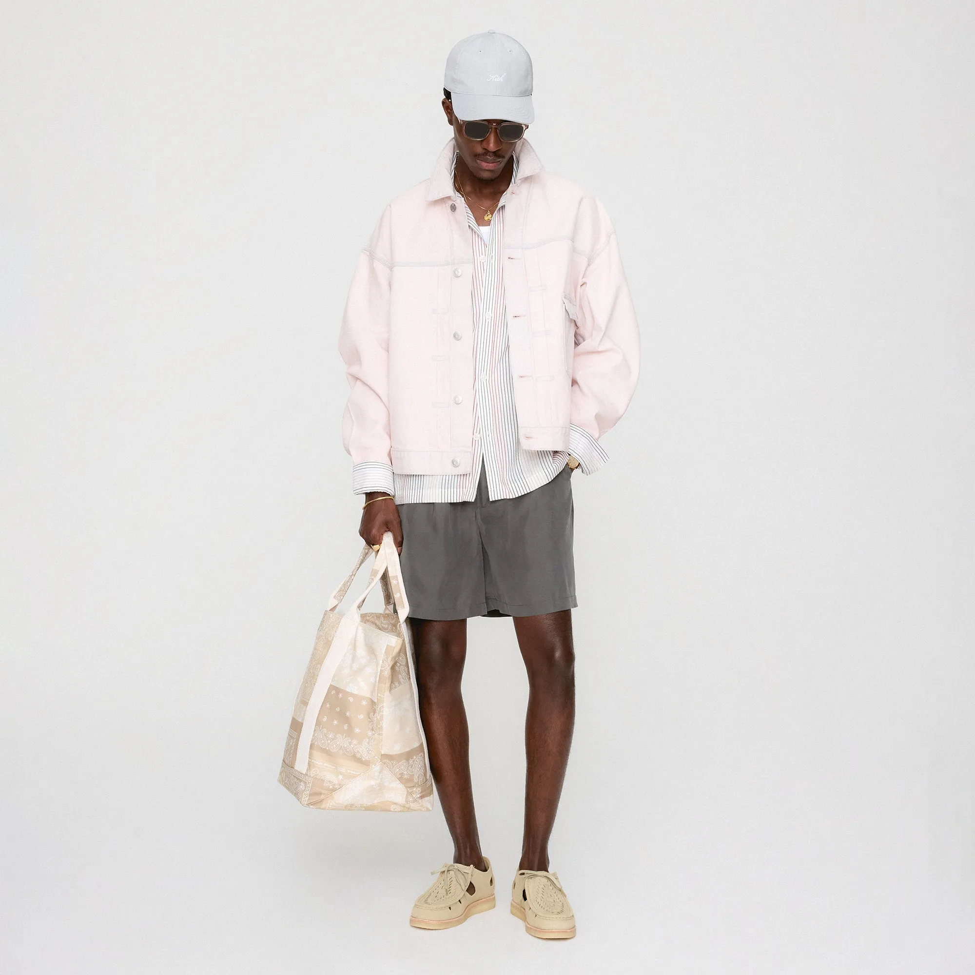 Minimal Detailing Kith Alonzo Denim Jacket - Washed Pastel