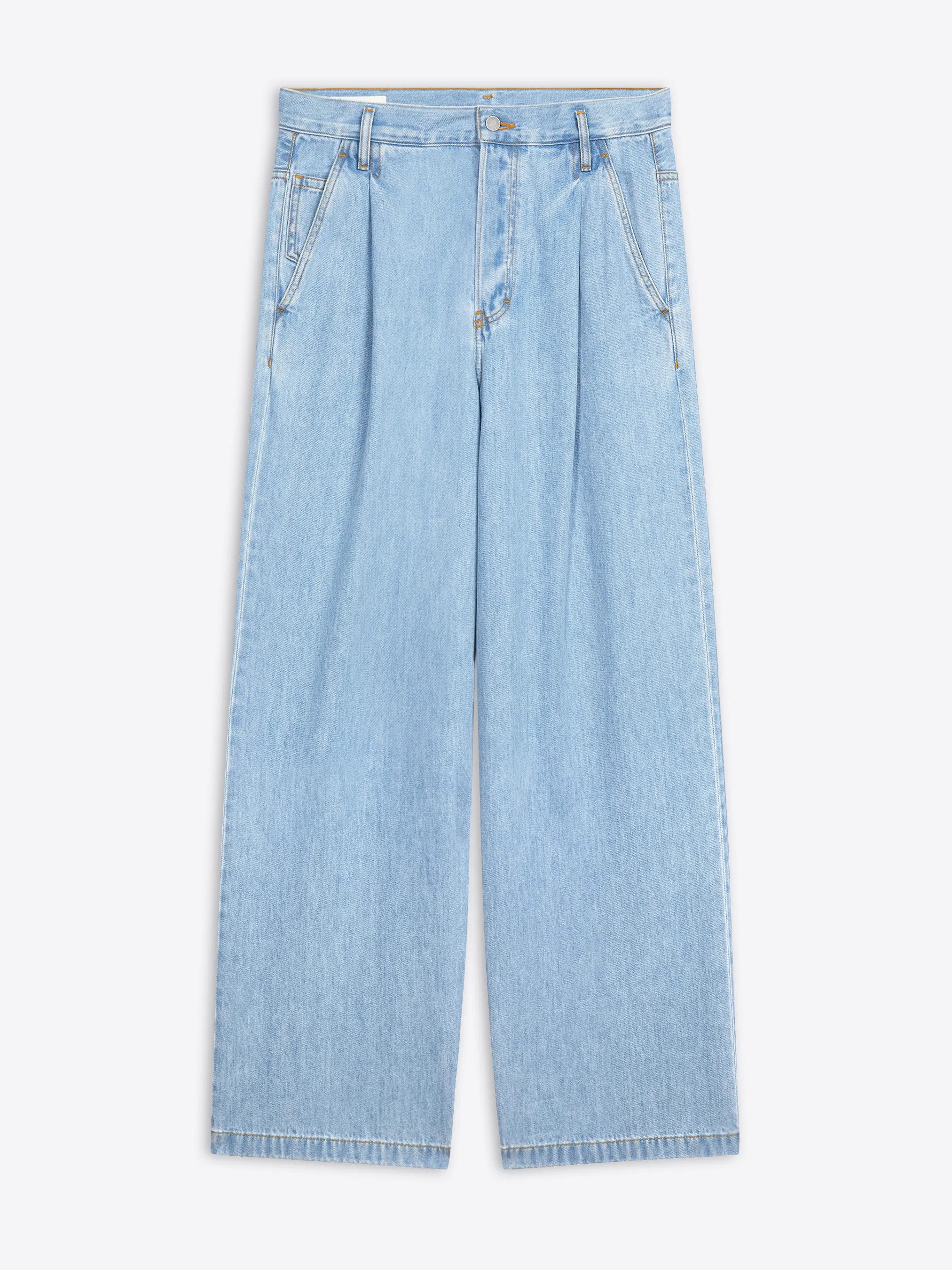 Pleated jeans Functional Layers Relaxed Design