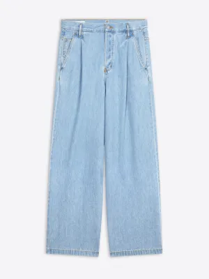 Pleated jeans Functional Layers Relaxed Design