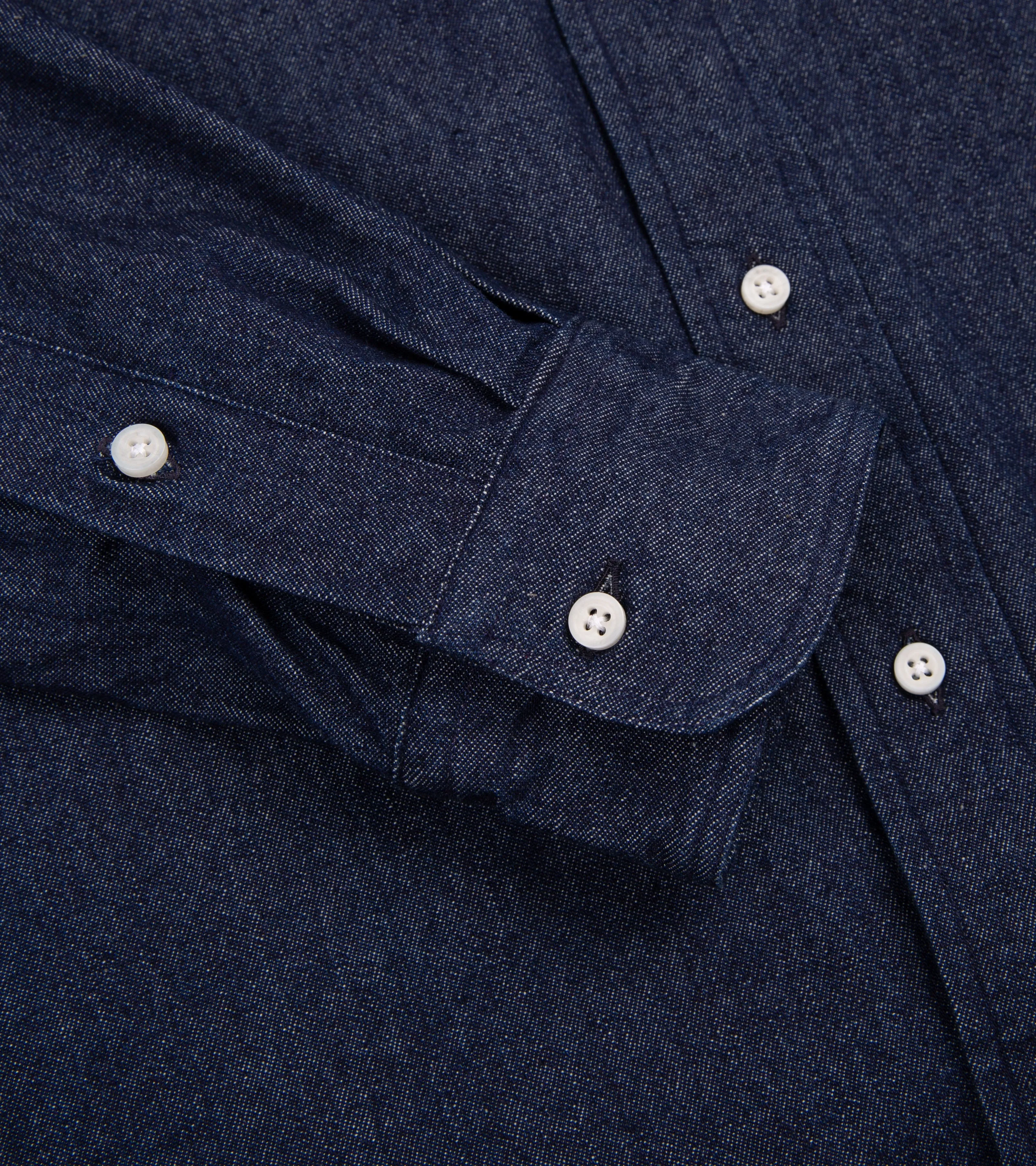 Gitman Vintage Denim Shirt: Dark Blue Lounge Wear Sports Ready
