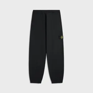 Water Resistant Finish Body Movement Stone Island Sweatpants - Black