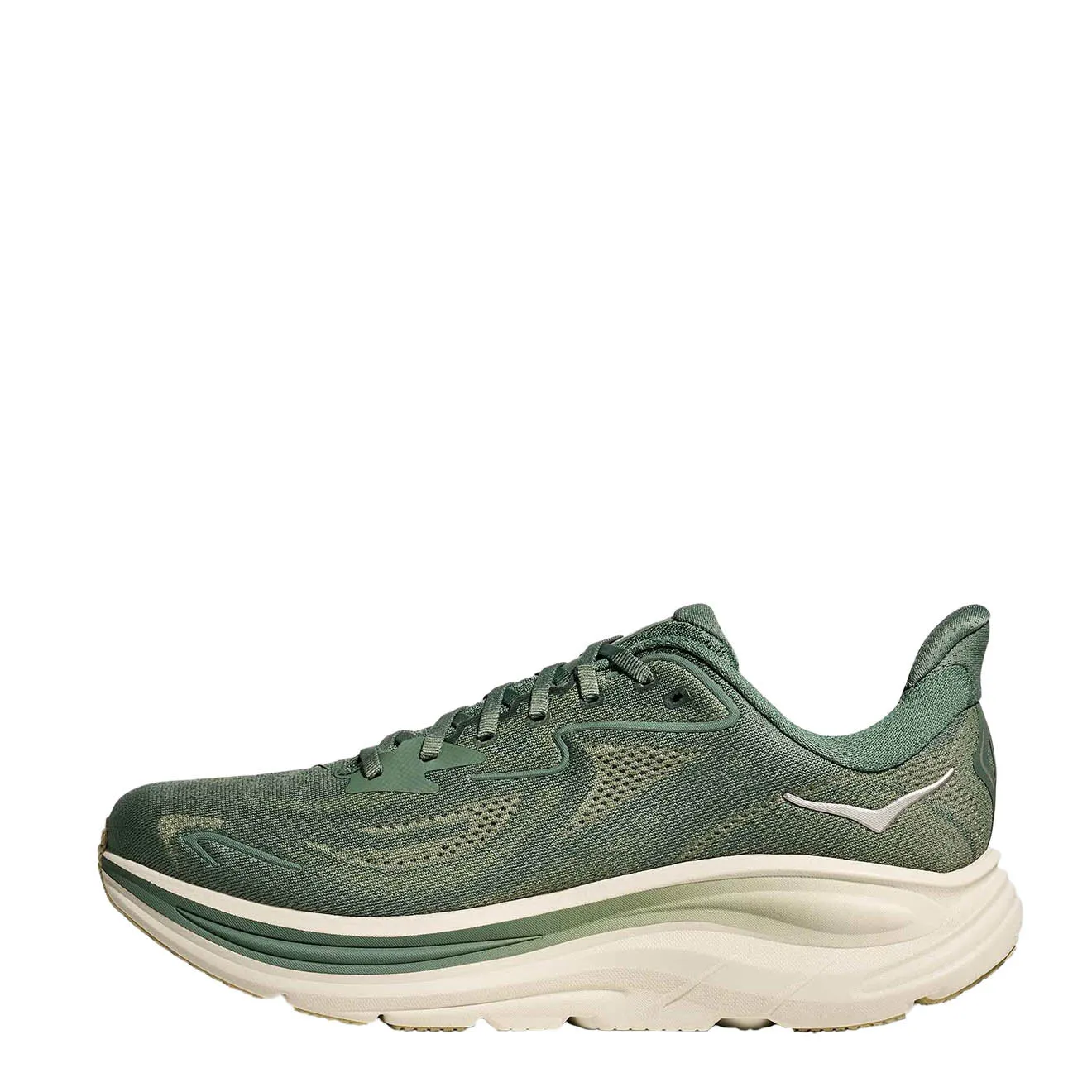 Foam Lining Standing Workers Hoka Clifton 10 Trainer Fern / Truffle Salt