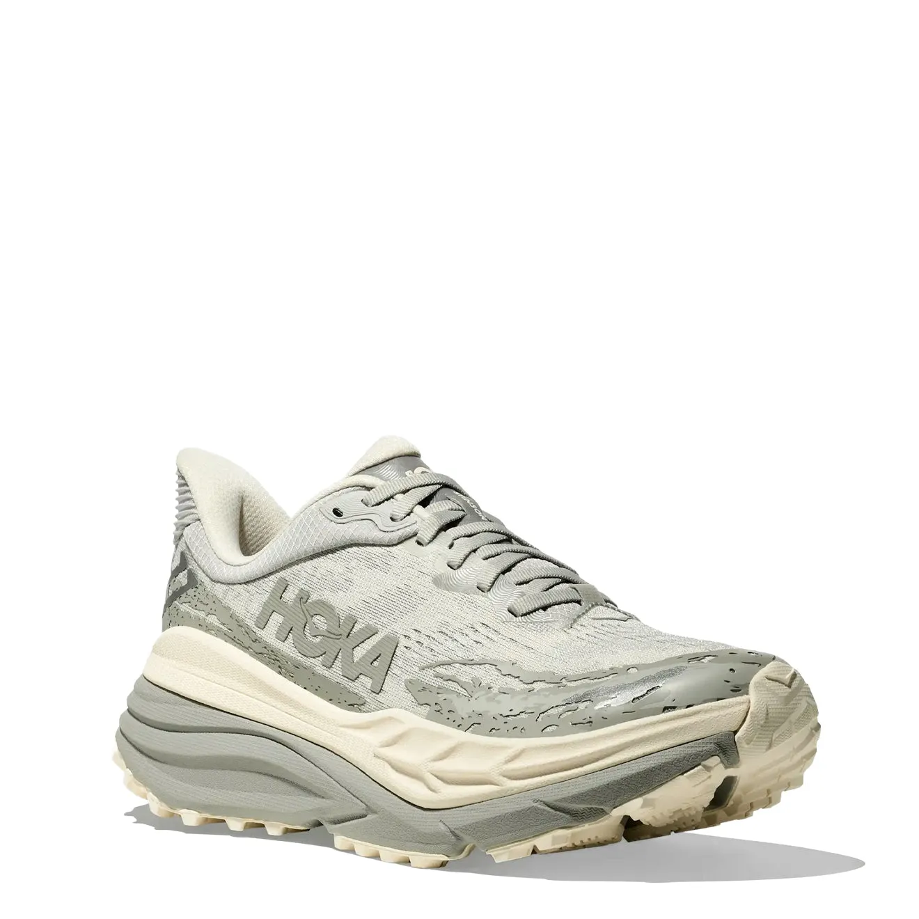 Hoka Mens Stinson 7 Trainer Stardust / Alabaster Torsion control Slip Resistant All Weather