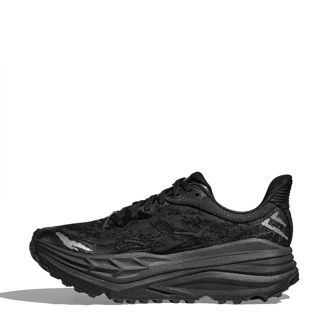 Durable Stitching Smooth zipper closure Hoka Stinson 7 Trainer Black / Black
