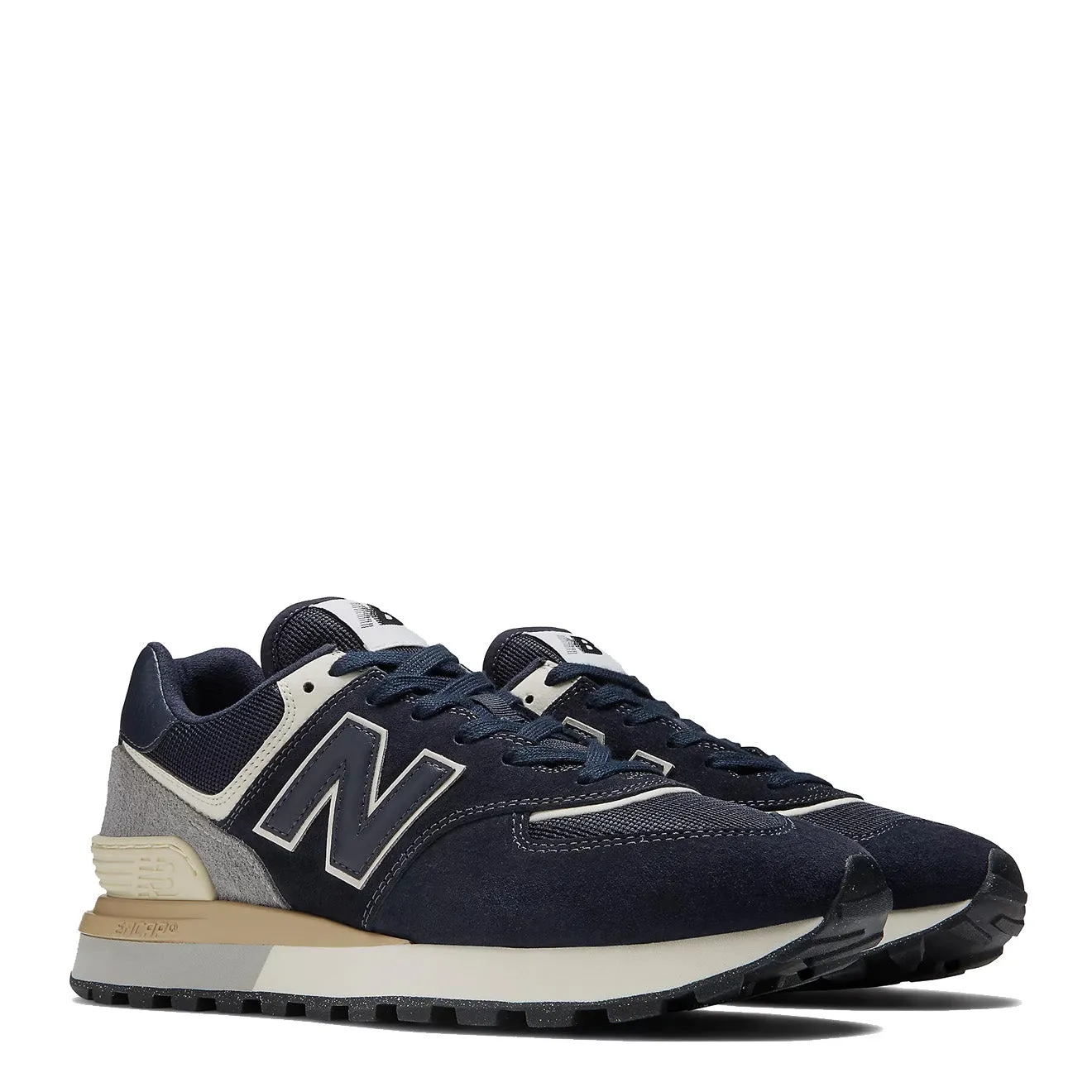New Balance 574 Legacy Trainers Navy / White Breathable Indoor Fitness World Step