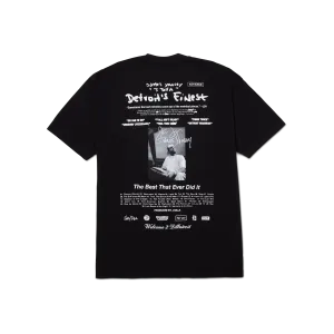 HUF x J Dilla Detroits Finest T-Shirt Laser Cut Edges Comfortable and stylish