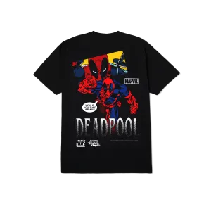 HUF x Marvel Deadpool Loudmouth T-Shirt Vintage Look TemperatureRegulating