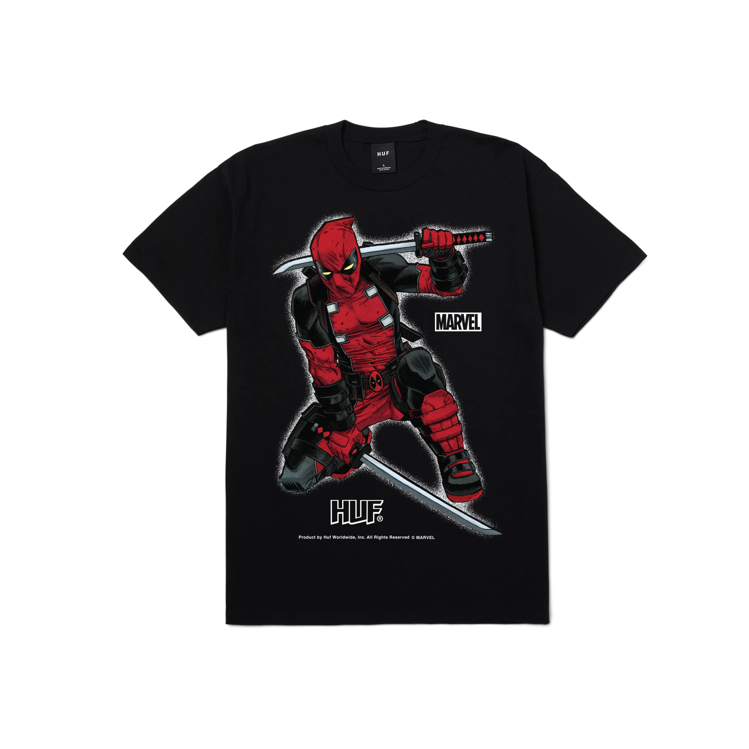tall size HUF x Marvel Deadpool T-Shirt