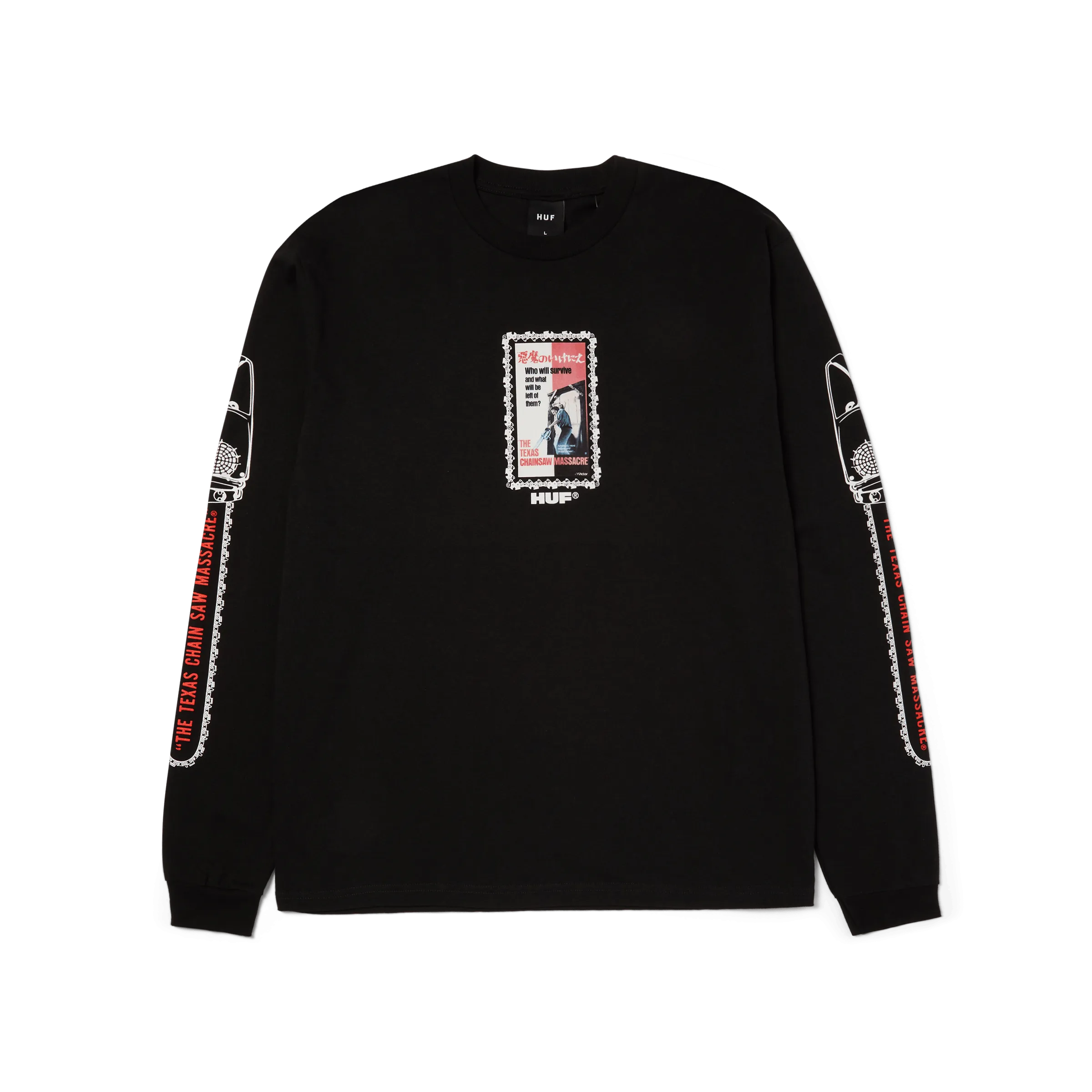 HUF x The Texas Chainsaw Massacre Dual Chain Long Sleeve T-Shirt anniversary Cozy Fit
