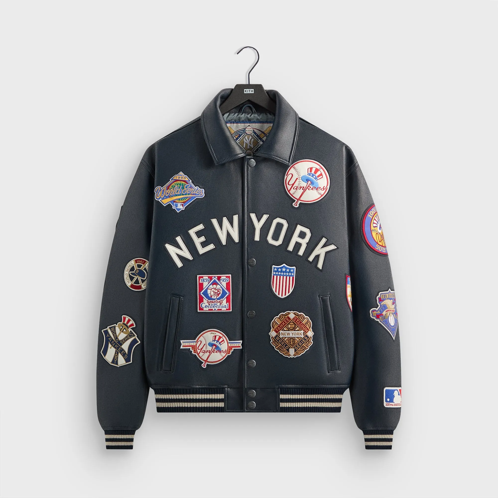 Kith & AVIREX for the New York Yankees Leather Jacket - Nocturnal Flexible Articulated Elbows