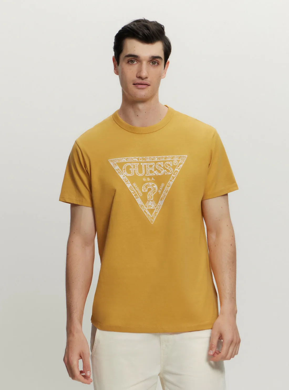 Eco Yellow Logo T-Shirt Slim Waistband