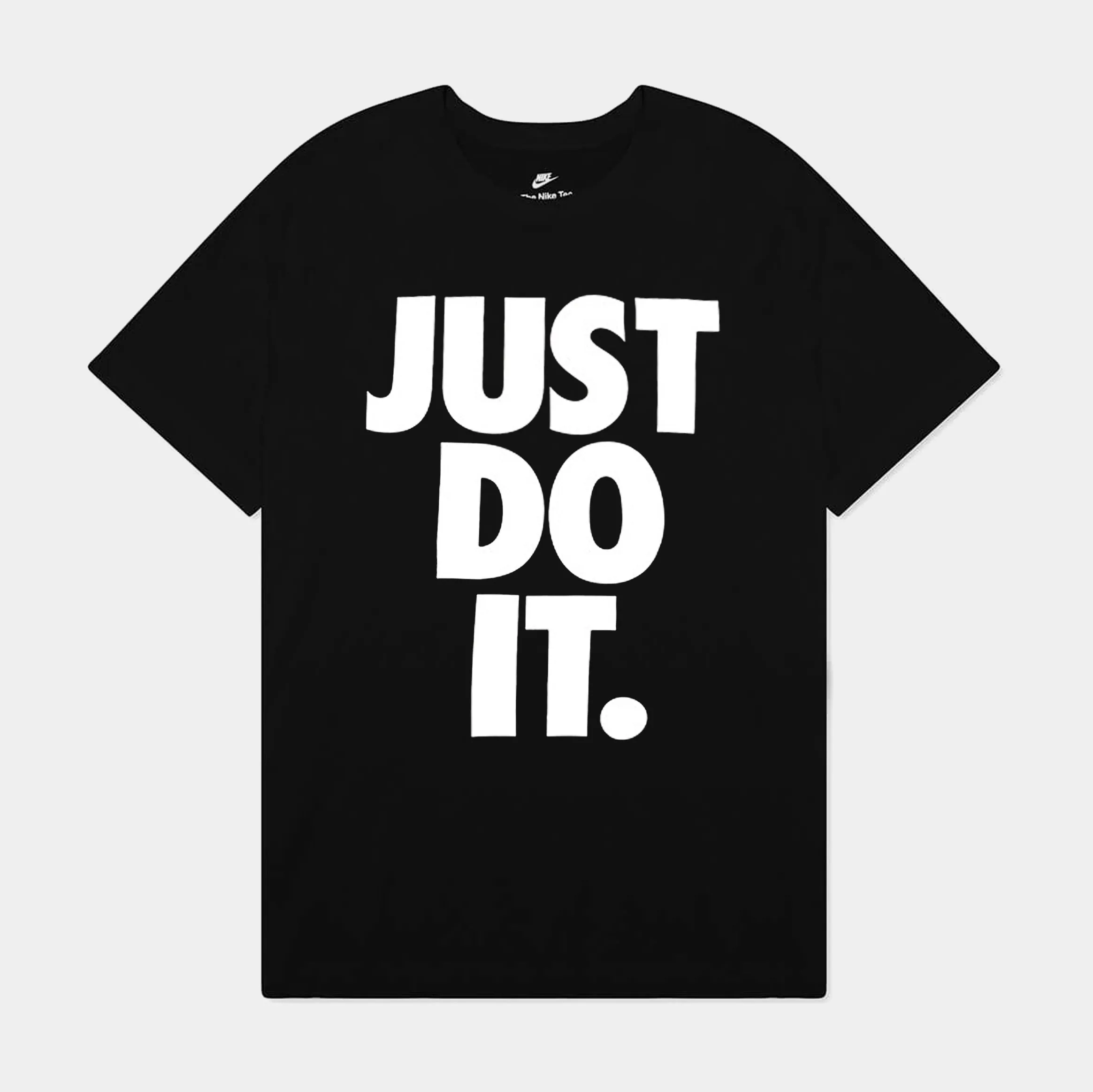 Double Stitched Seams Minimal Comfort Wear Icon JDI Short Sleeve Tee Mens Tshirt (Black)