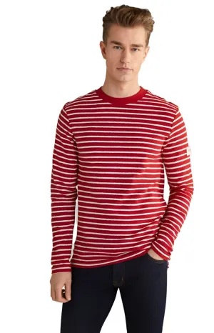 ID30266-Joop Red Hoop Towel Weekend Ready Timeless Layer