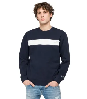 appropriate for sunny days ID30347-Replay Navy Sweatshirt
