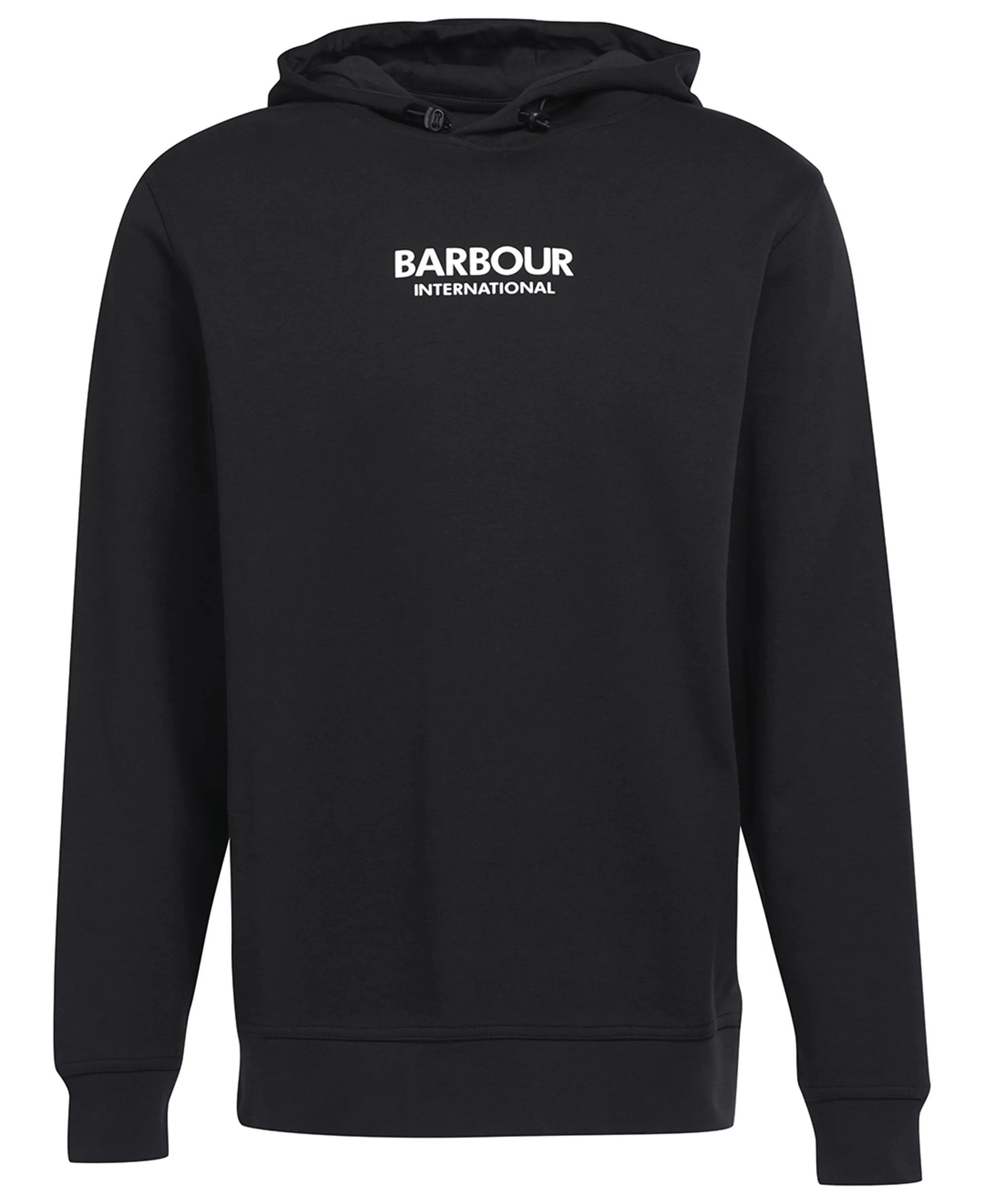 Thermal Insulation Contrast Stitching ID60051-Barbour Int Formula Hoodie Black