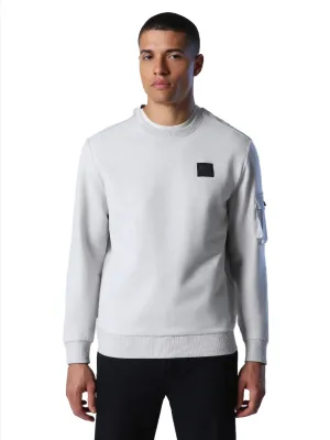 crew neck ID60234-North Sails Grey Violet Pocket Sweatshirt