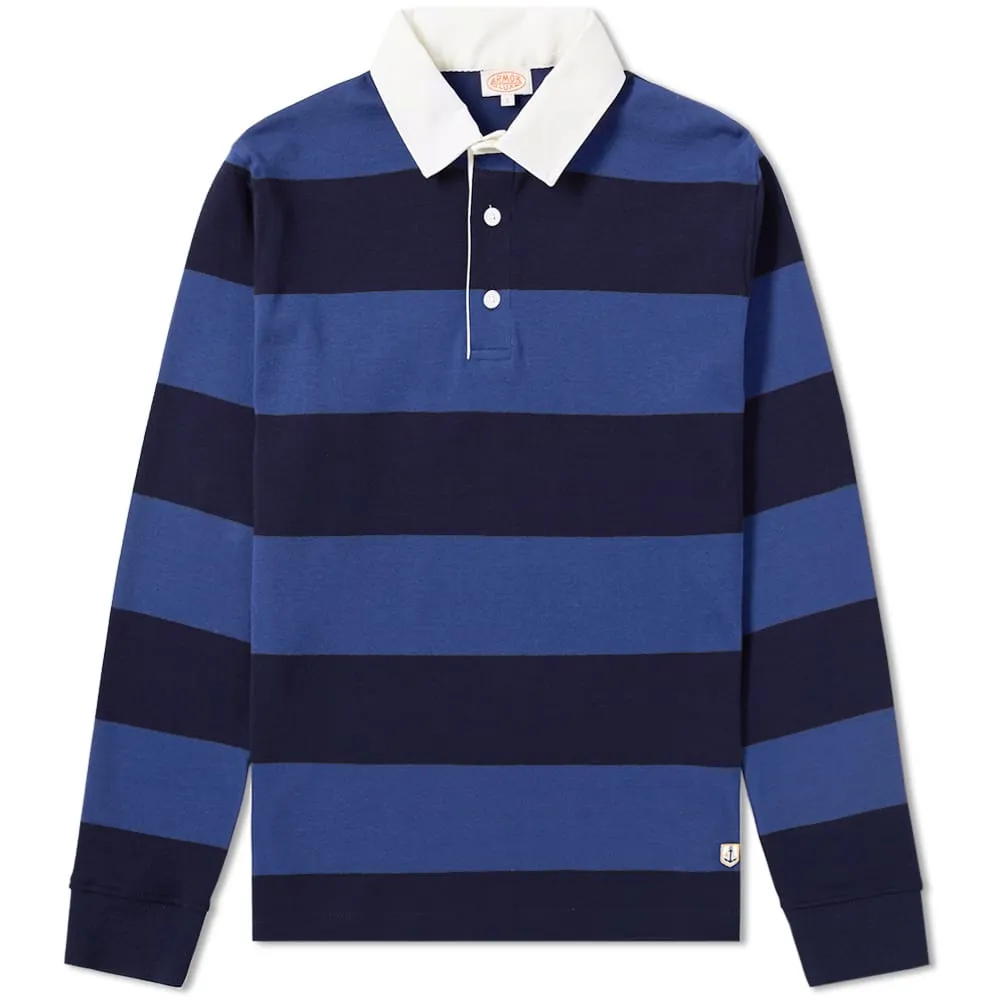Classic Comfort ID6392-Armor Lux Blue & Navy Rugby Shirt