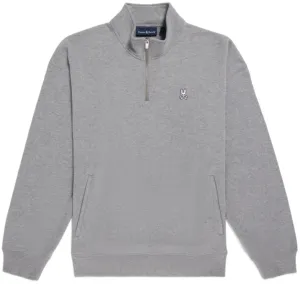 Soft Touch Fabric Sports Style ID80448-Psycho Bunny Heather Grey Yorkville Sweatshirt